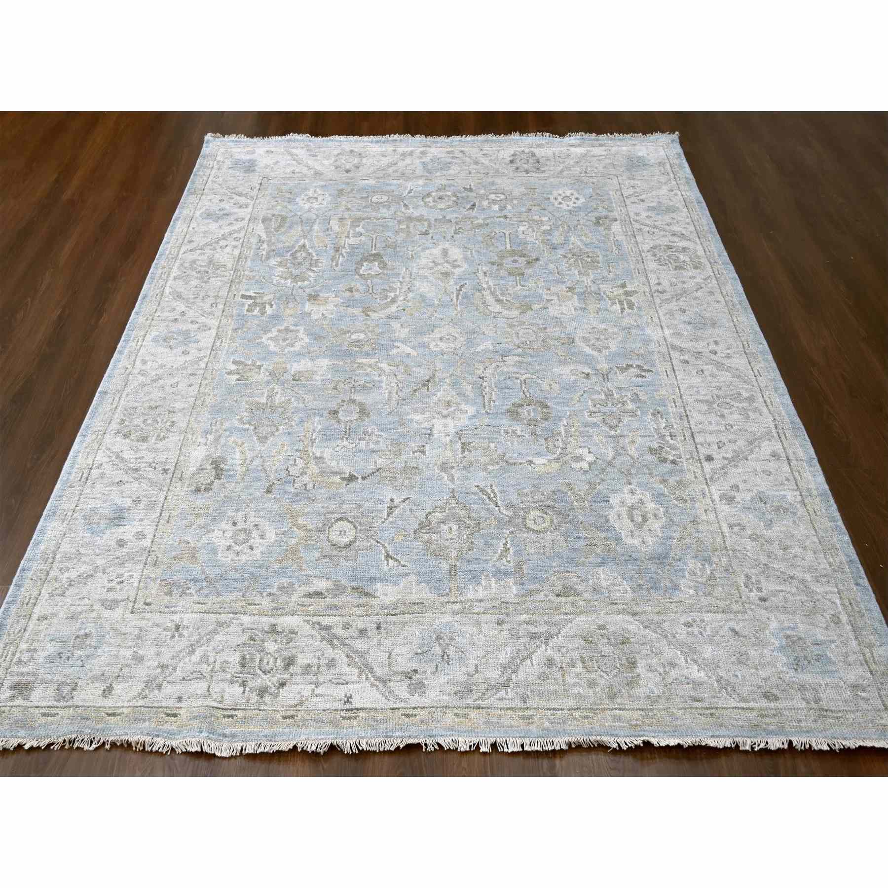 Oushak-And-Peshawar-Hand-Knotted-Rug-50470