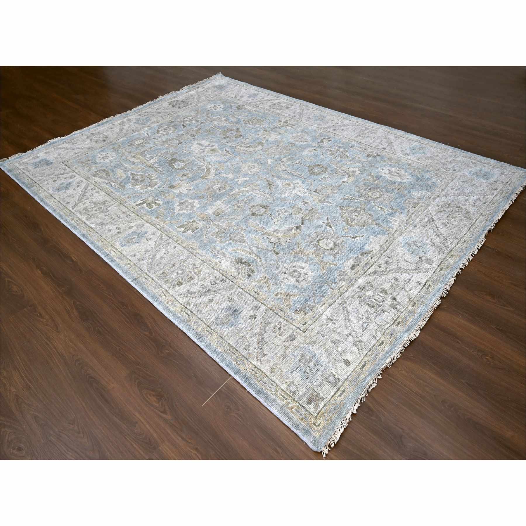 Oushak-And-Peshawar-Hand-Knotted-Rug-50470