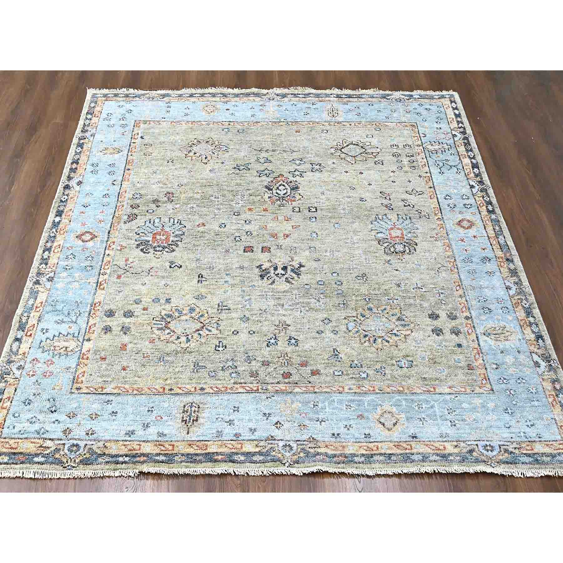 Oushak-And-Peshawar-Hand-Knotted-Rug-50480