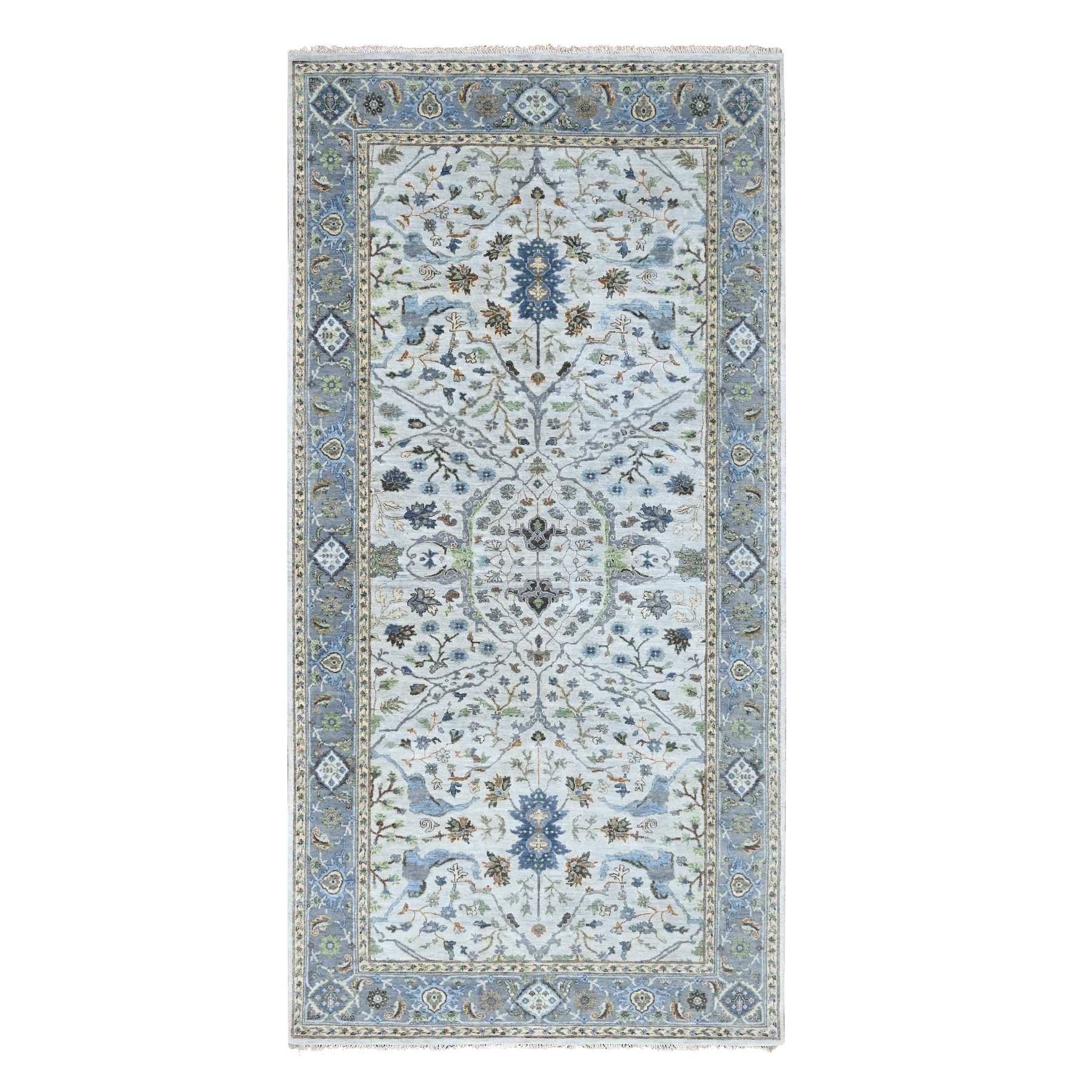 Oushak-And-Peshawar-Hand-Knotted-Rug-50540