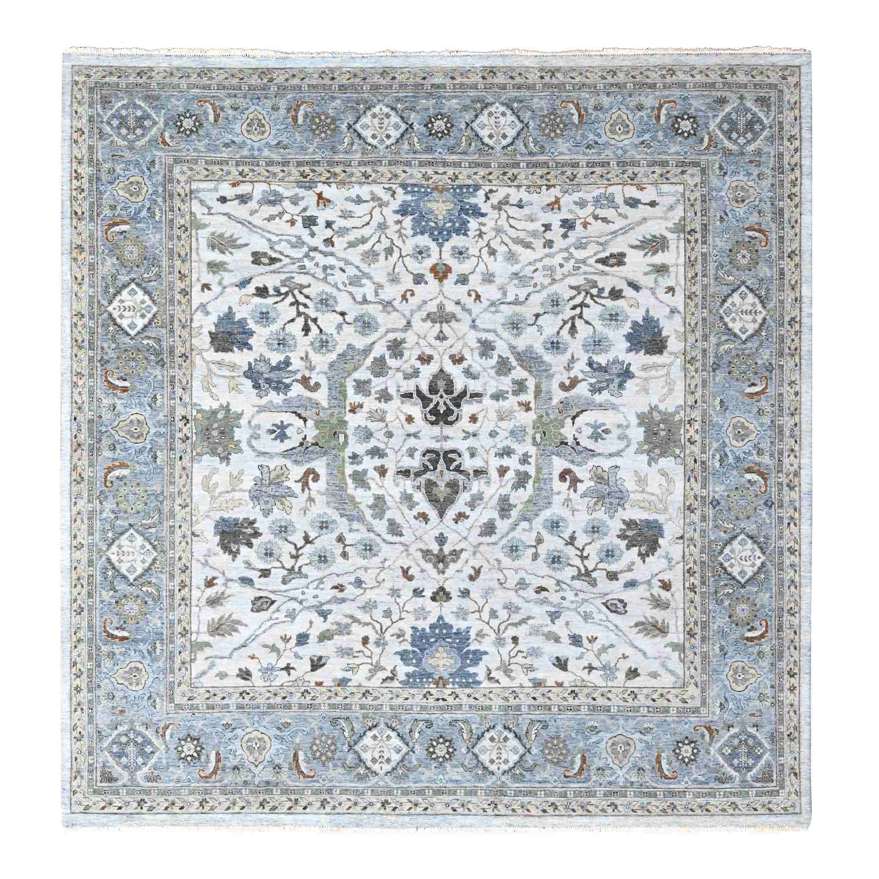 Oushak-And-Peshawar-Hand-Knotted-Rug-50550