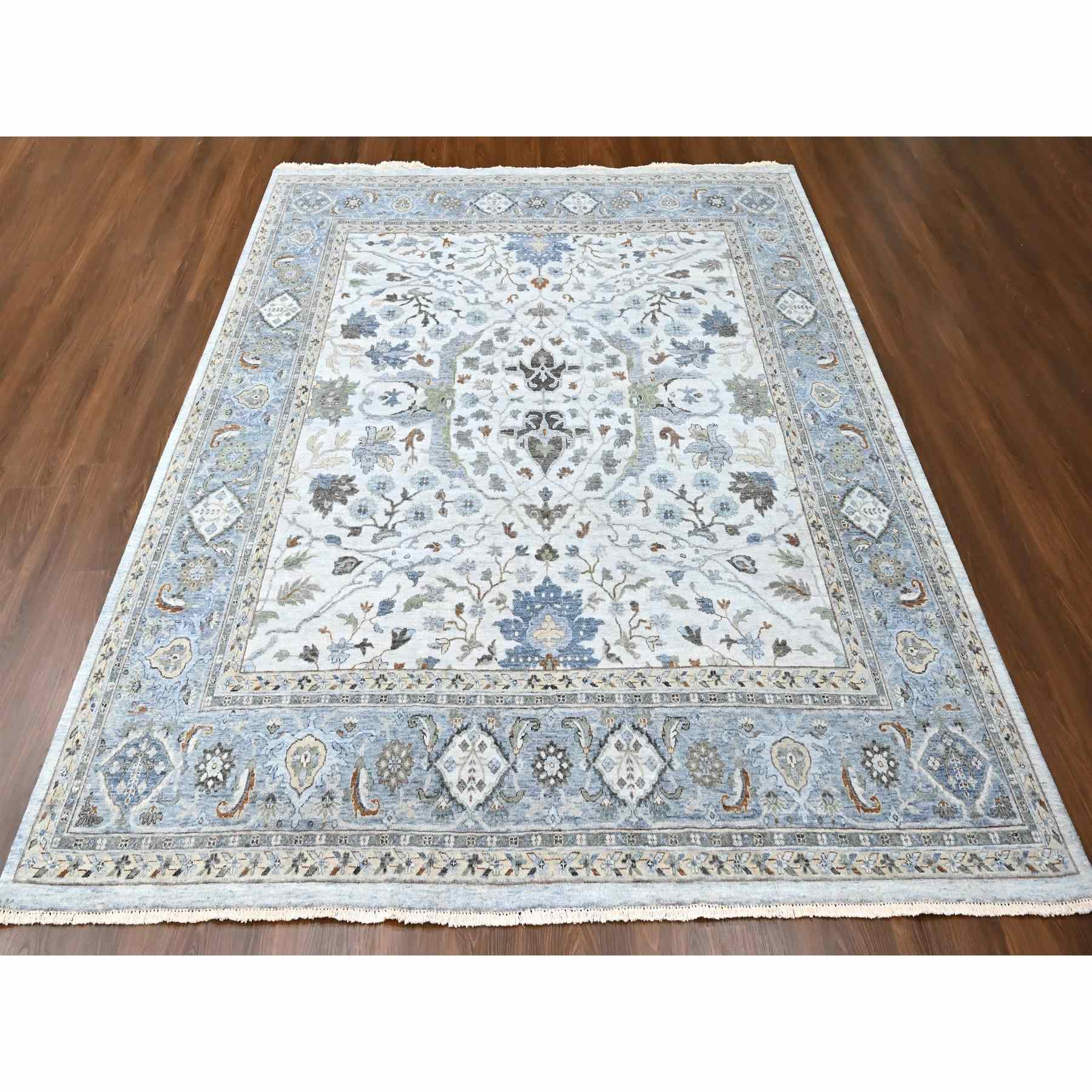 Oushak-And-Peshawar-Hand-Knotted-Rug-50550