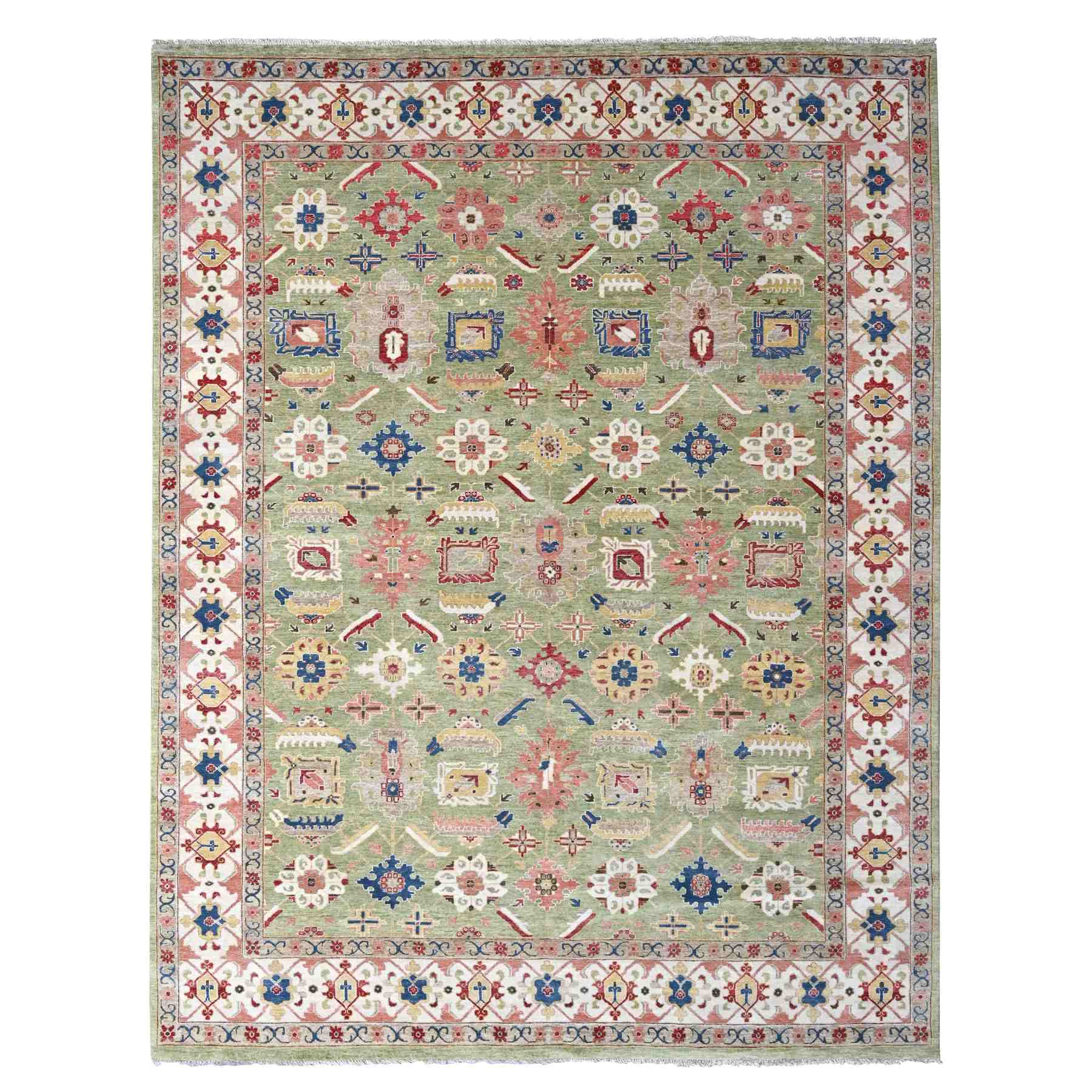 Oushak-And-Peshawar-Hand-Knotted-Rug-50570