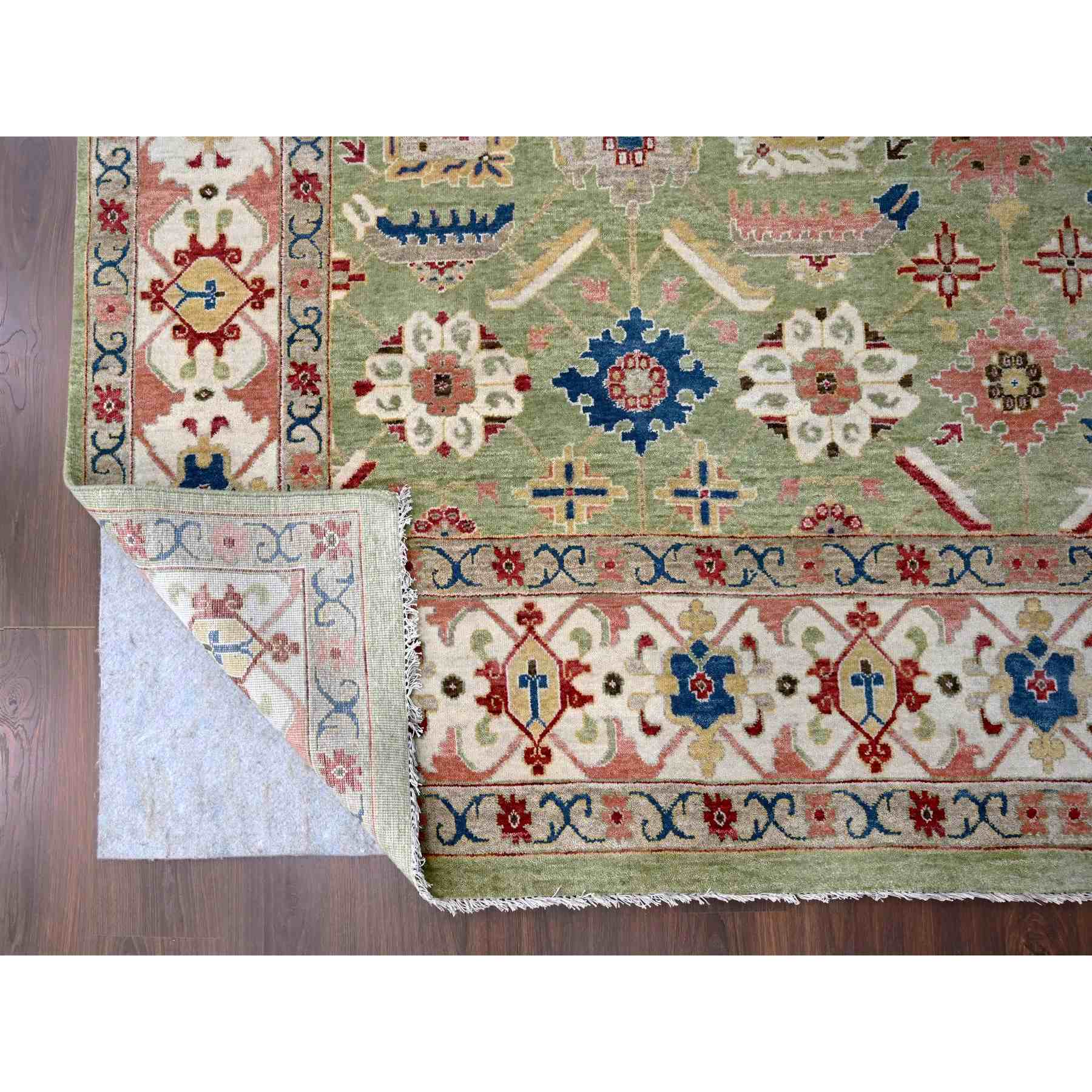 Oushak-And-Peshawar-Hand-Knotted-Rug-50570