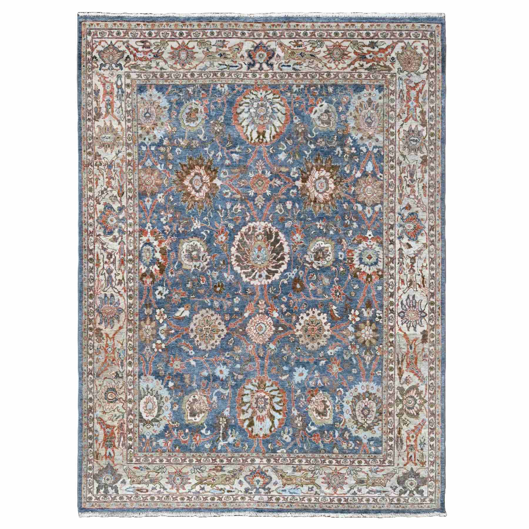 Oushak-And-Peshawar-Hand-Knotted-Rug-50600