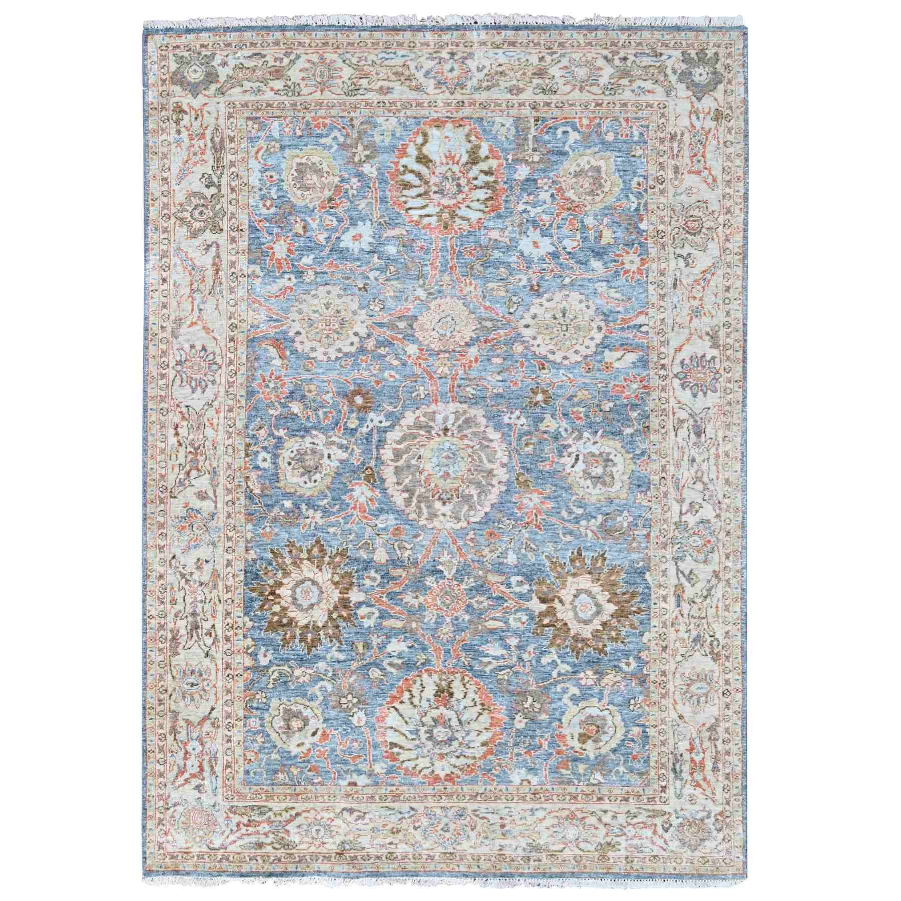 Oushak-And-Peshawar-Hand-Knotted-Rug-50605