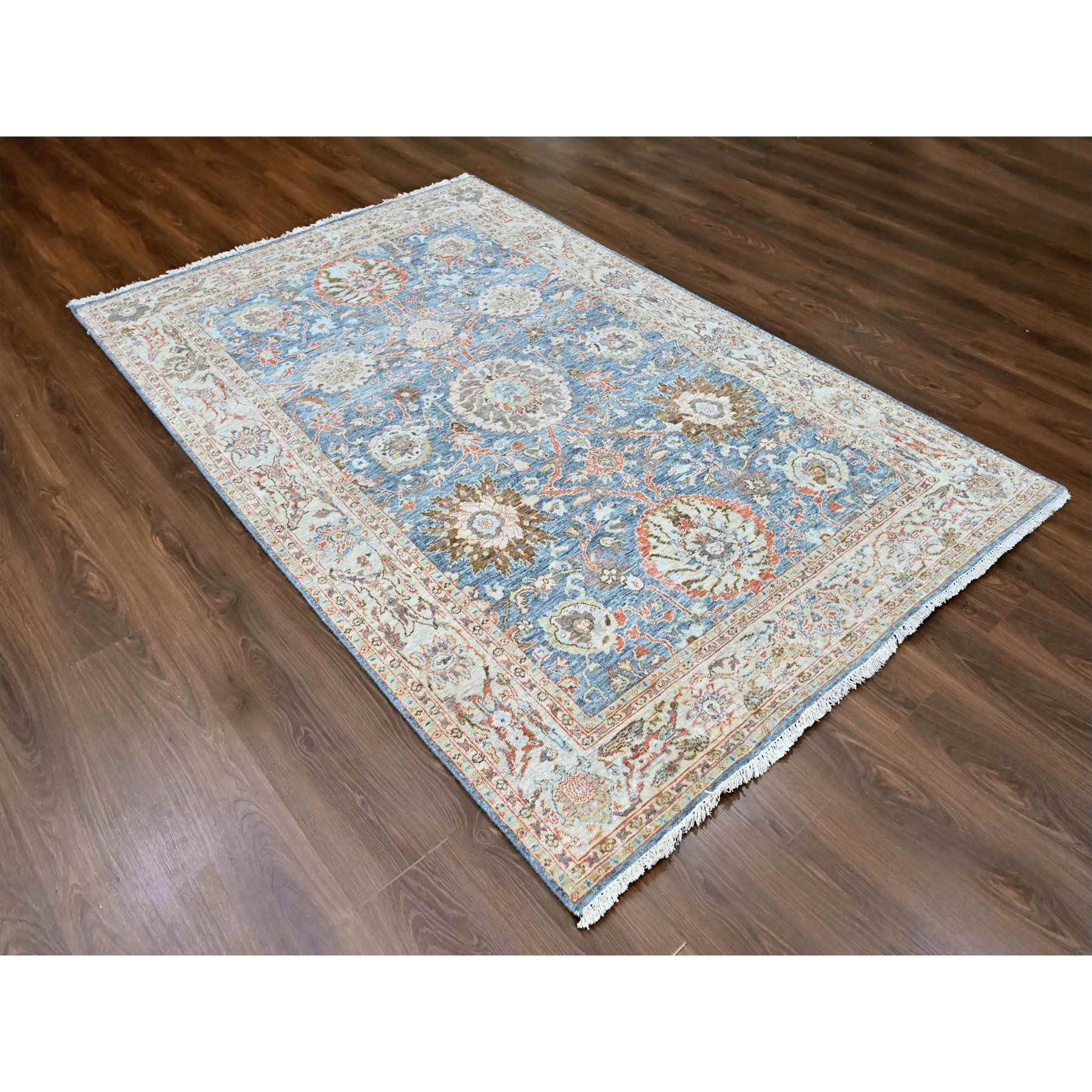 Oushak-And-Peshawar-Hand-Knotted-Rug-50605