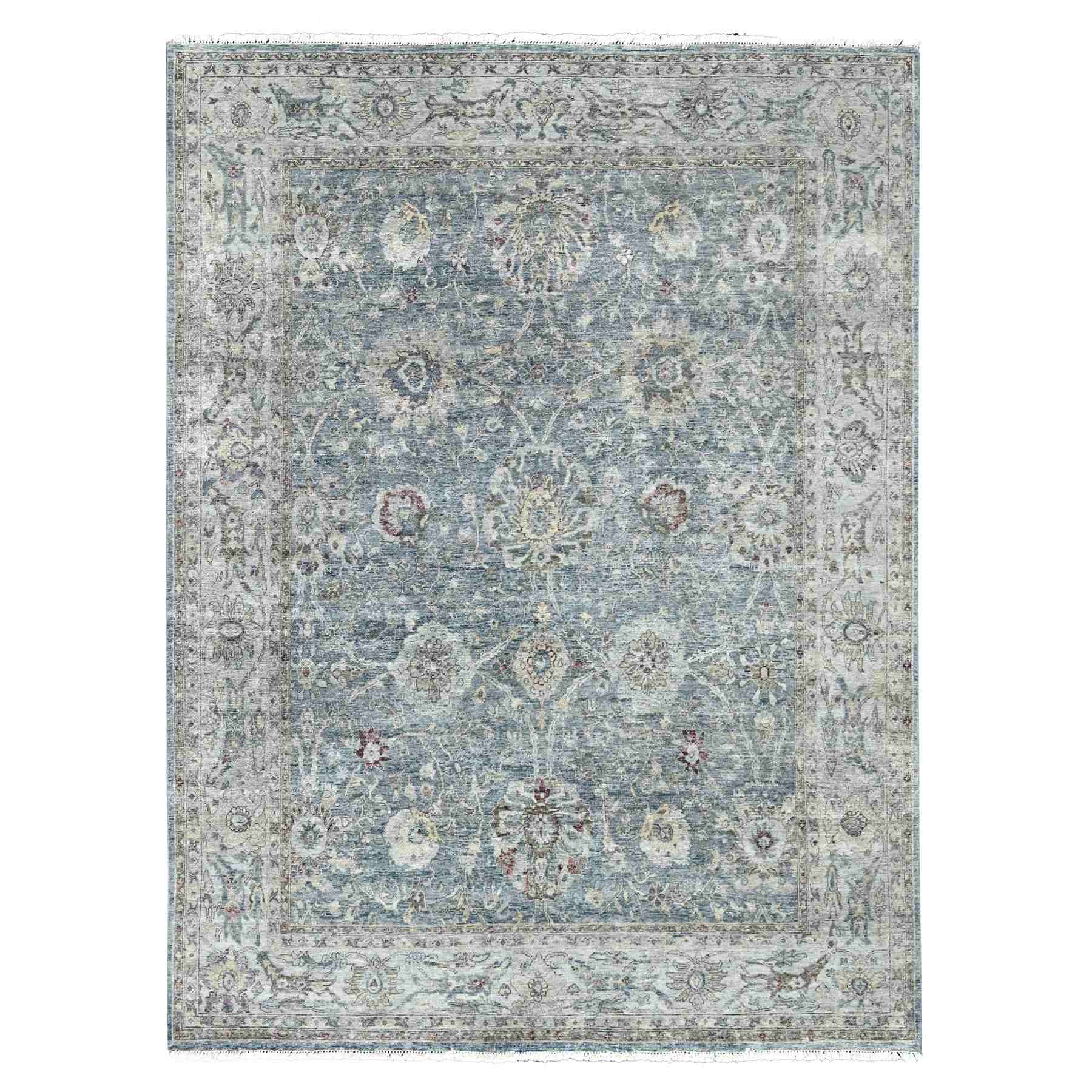 Oushak-And-Peshawar-Hand-Knotted-Rug-50610