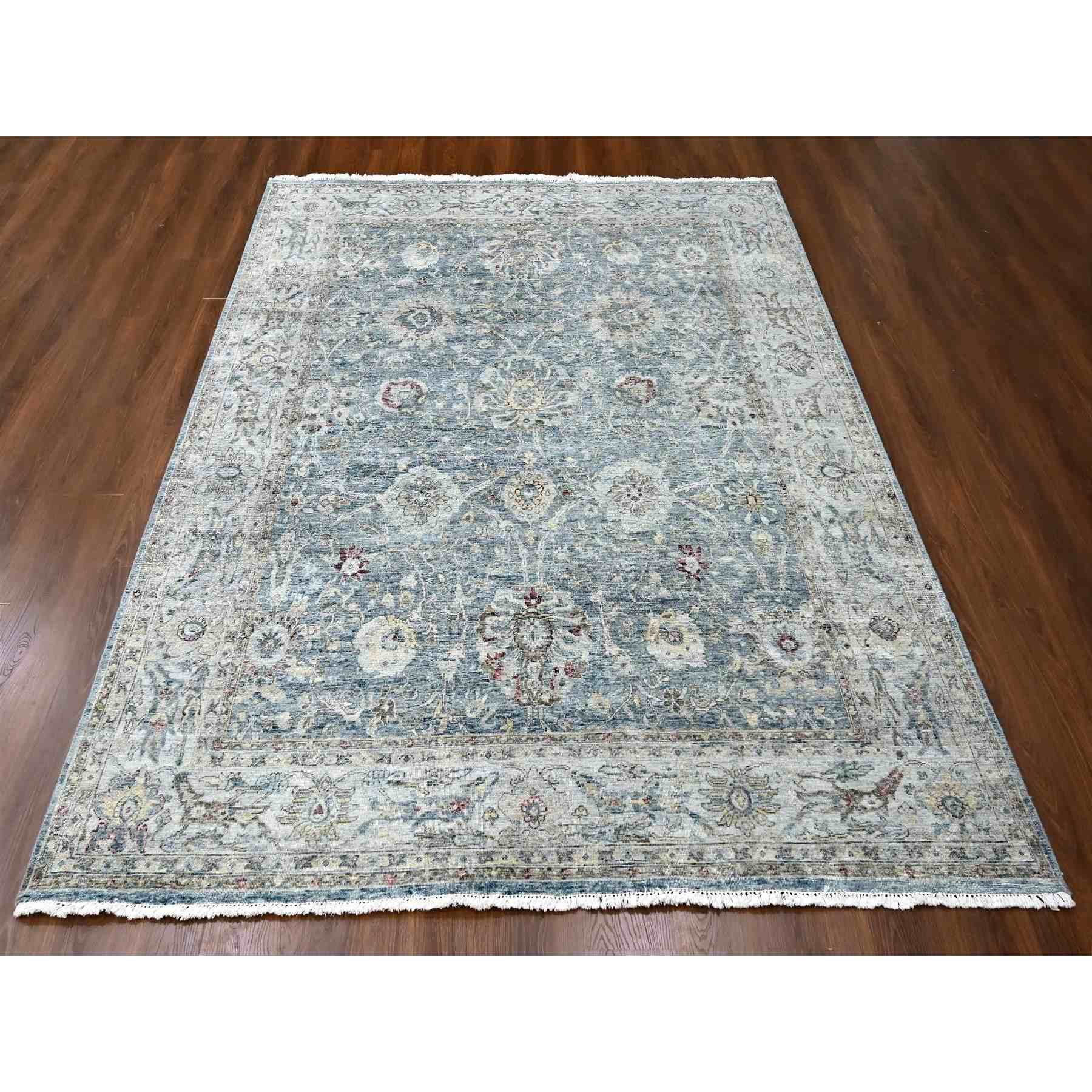 Oushak-And-Peshawar-Hand-Knotted-Rug-50610