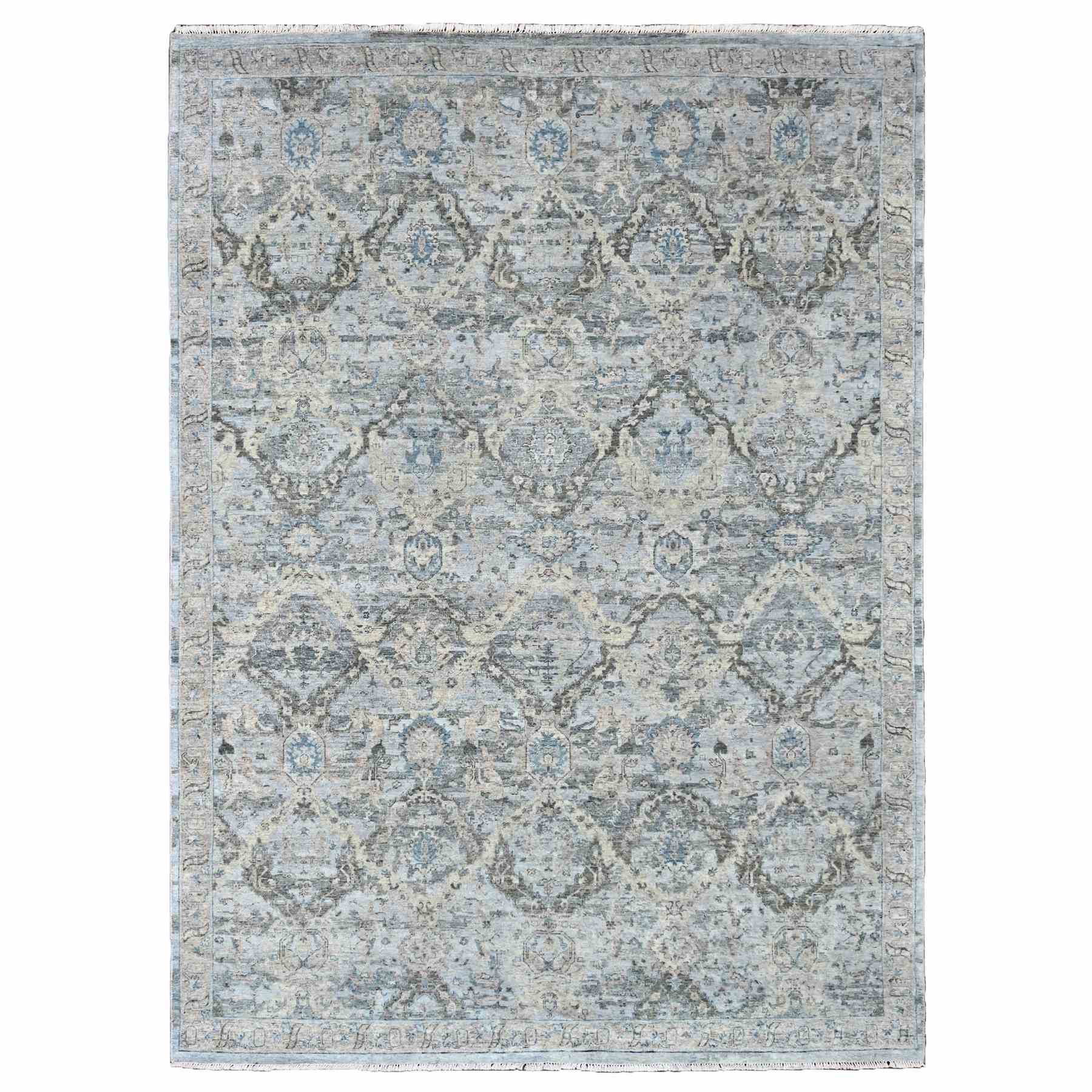 Oushak-And-Peshawar-Hand-Knotted-Rug-50615