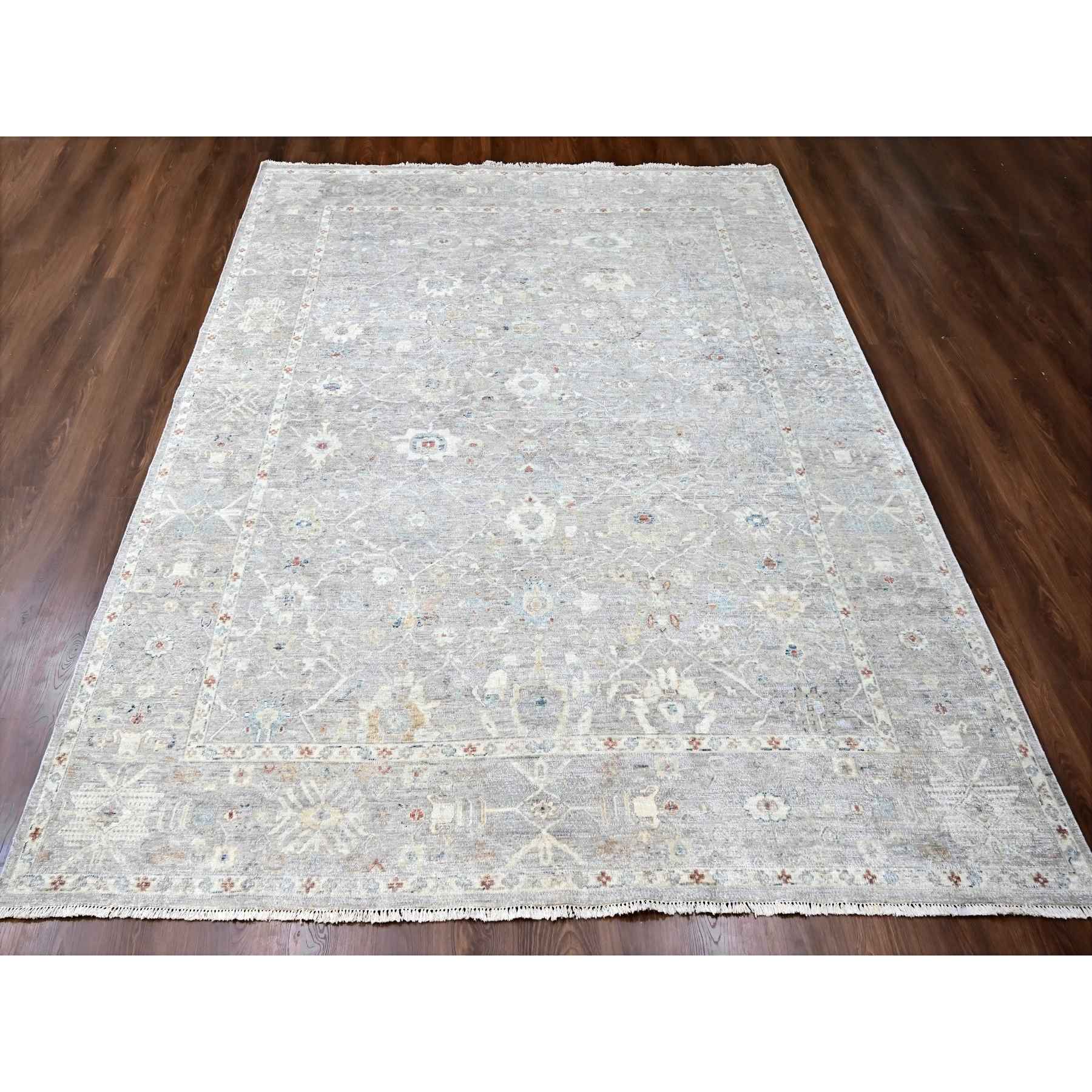 Oushak-And-Peshawar-Hand-Knotted-Rug-50635