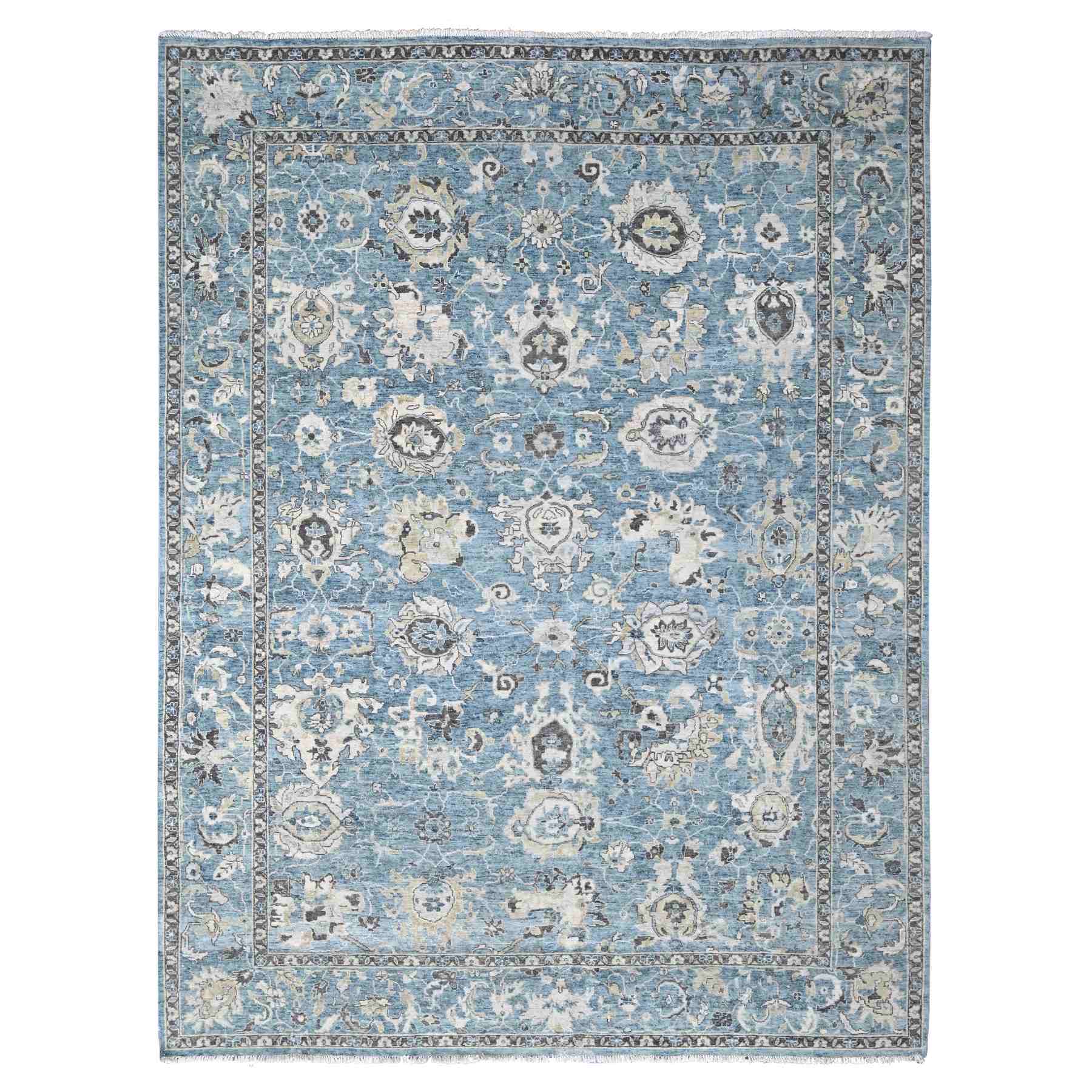 Oushak-And-Peshawar-Hand-Knotted-Rug-50655