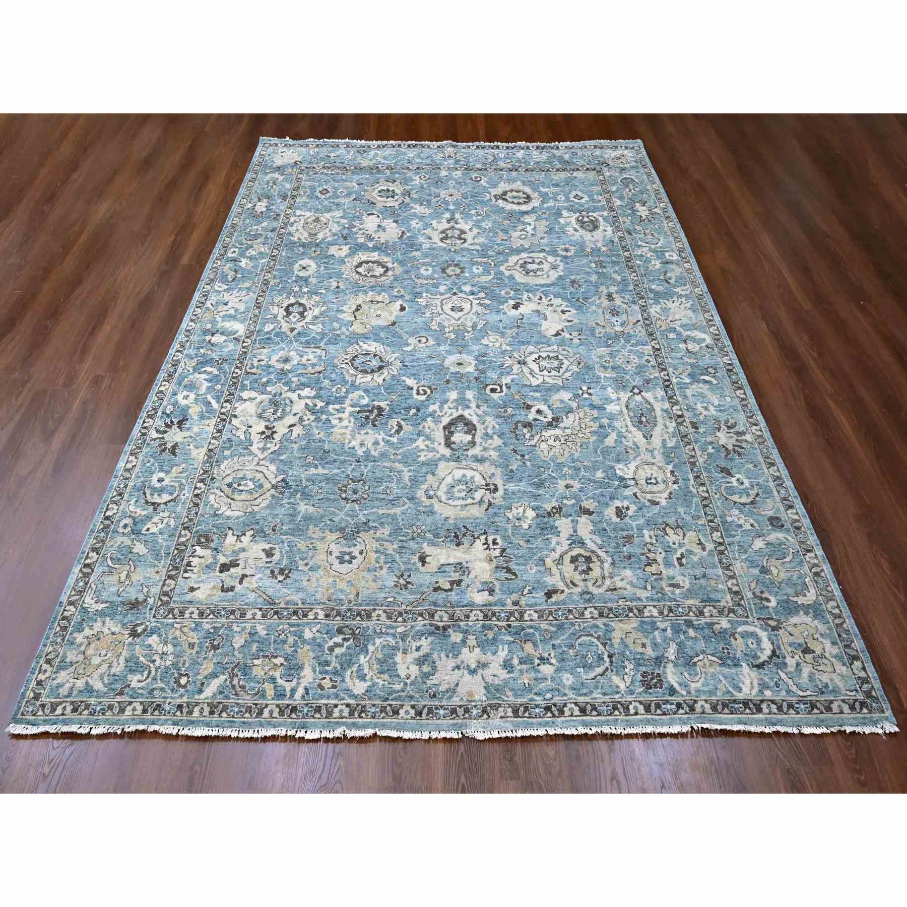 Oushak-And-Peshawar-Hand-Knotted-Rug-50655