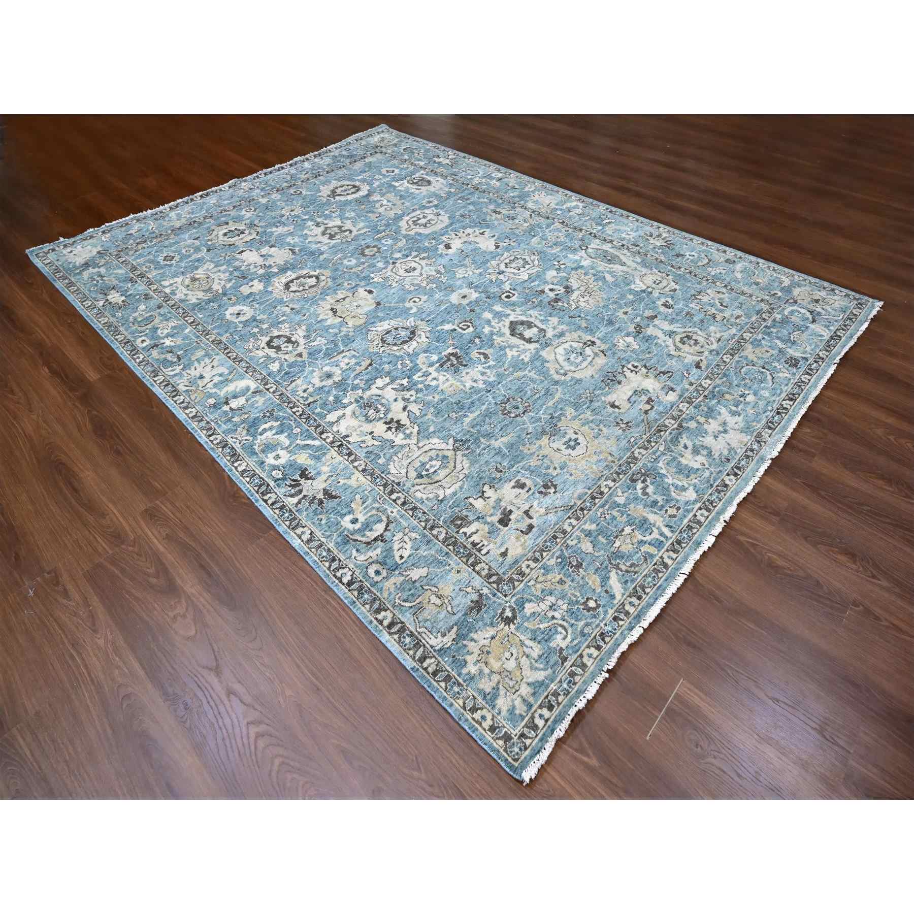 Oushak-And-Peshawar-Hand-Knotted-Rug-50655