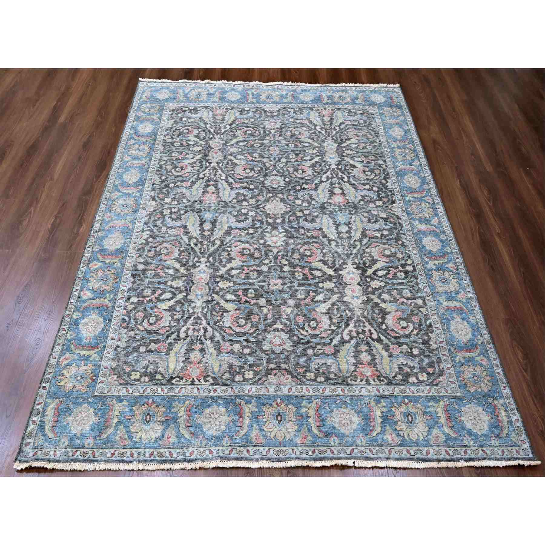 Oushak-And-Peshawar-Hand-Knotted-Rug-50670