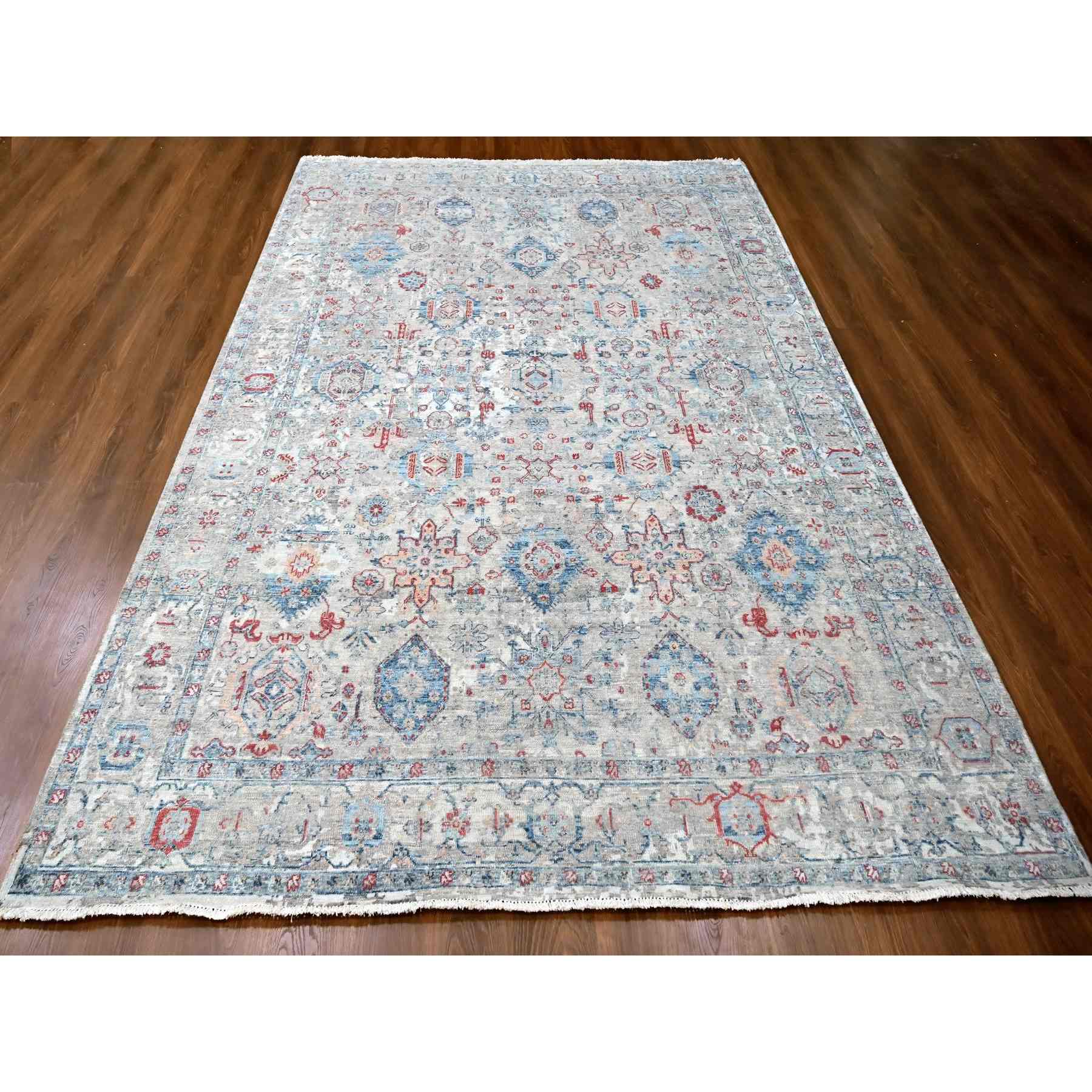 Oushak-And-Peshawar-Hand-Knotted-Rug-50710