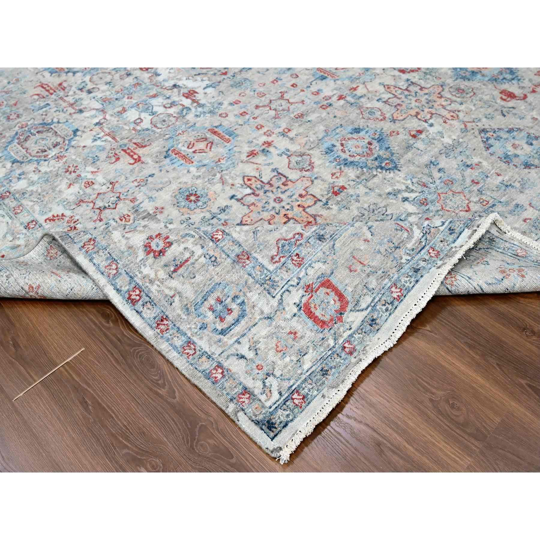 Oushak-And-Peshawar-Hand-Knotted-Rug-50710