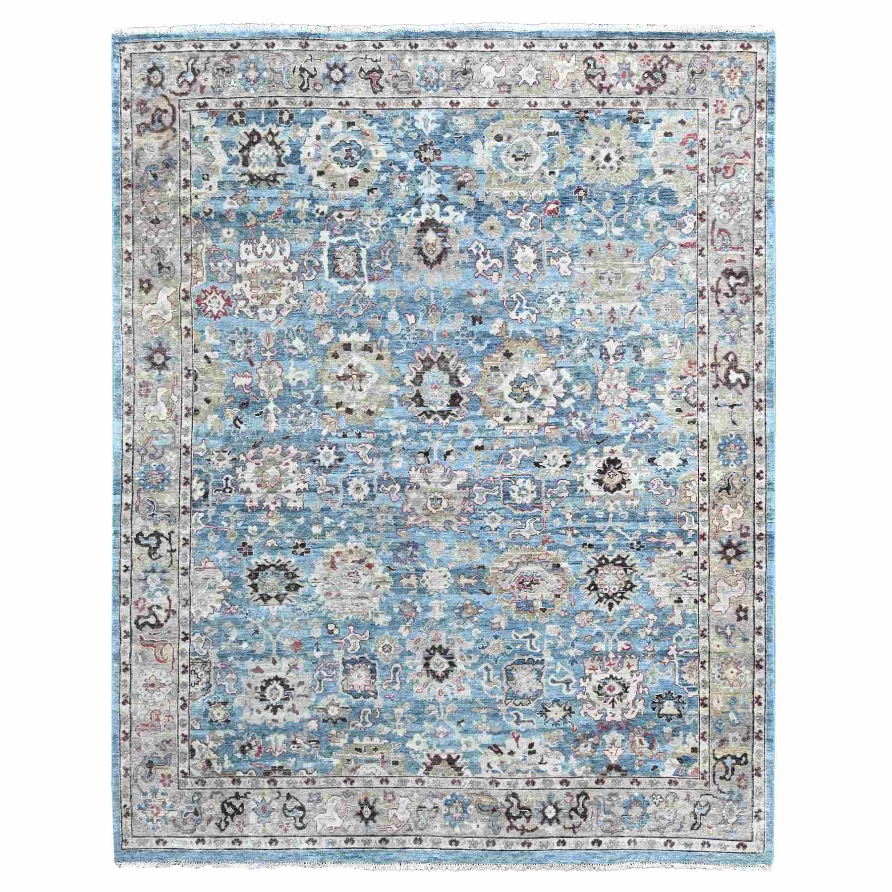 Oushak-And-Peshawar-Hand-Knotted-Rug-50730