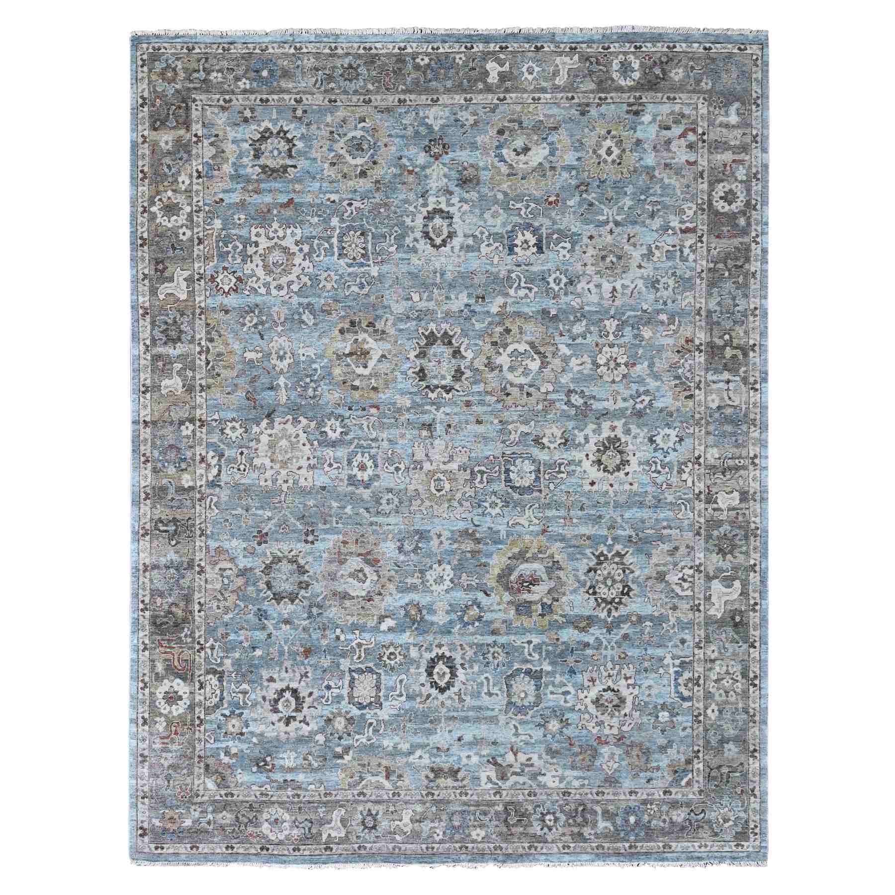 Oushak-And-Peshawar-Hand-Knotted-Rug-50735