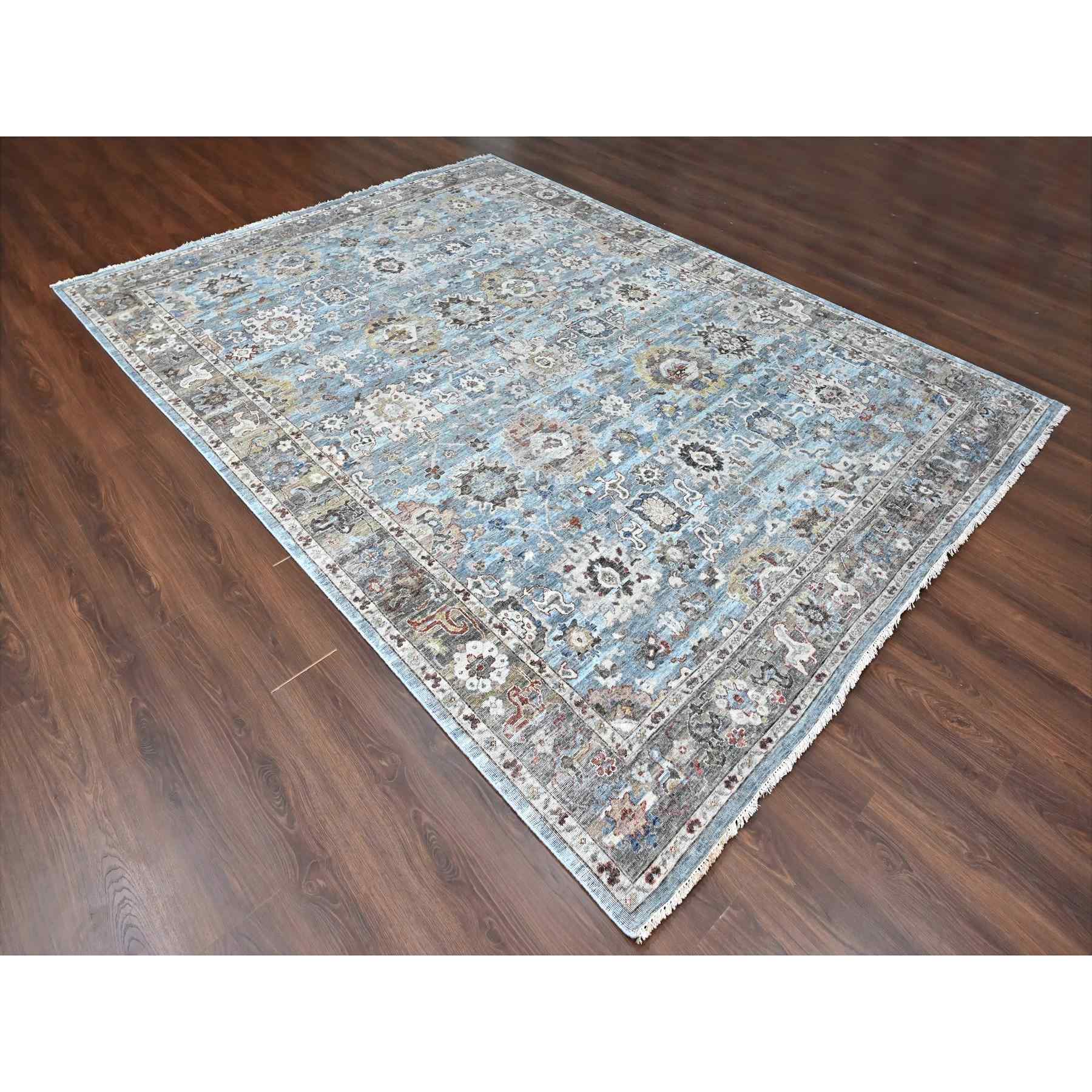 Oushak-And-Peshawar-Hand-Knotted-Rug-50735