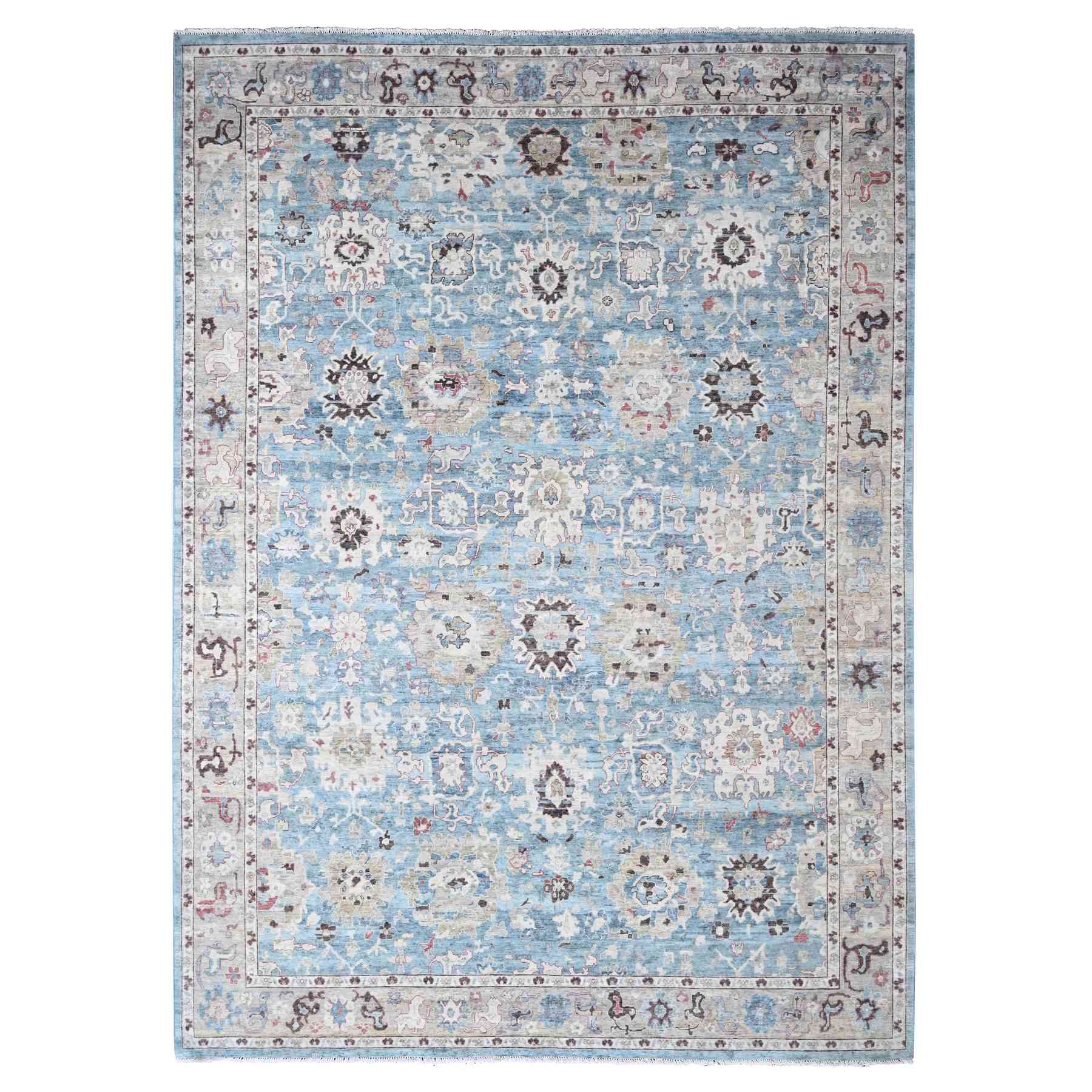 Oushak-And-Peshawar-Hand-Knotted-Rug-50740