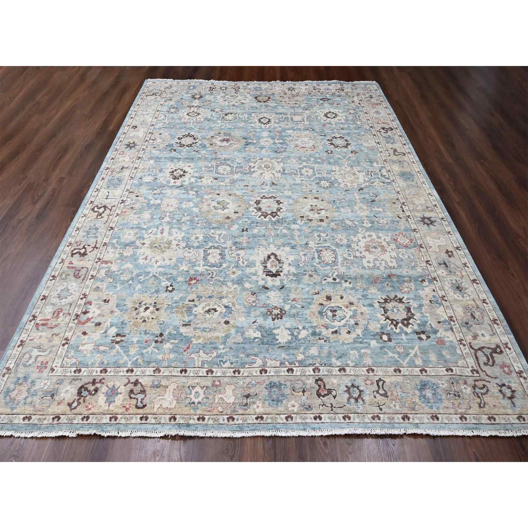 Oushak-And-Peshawar-Hand-Knotted-Rug-50740