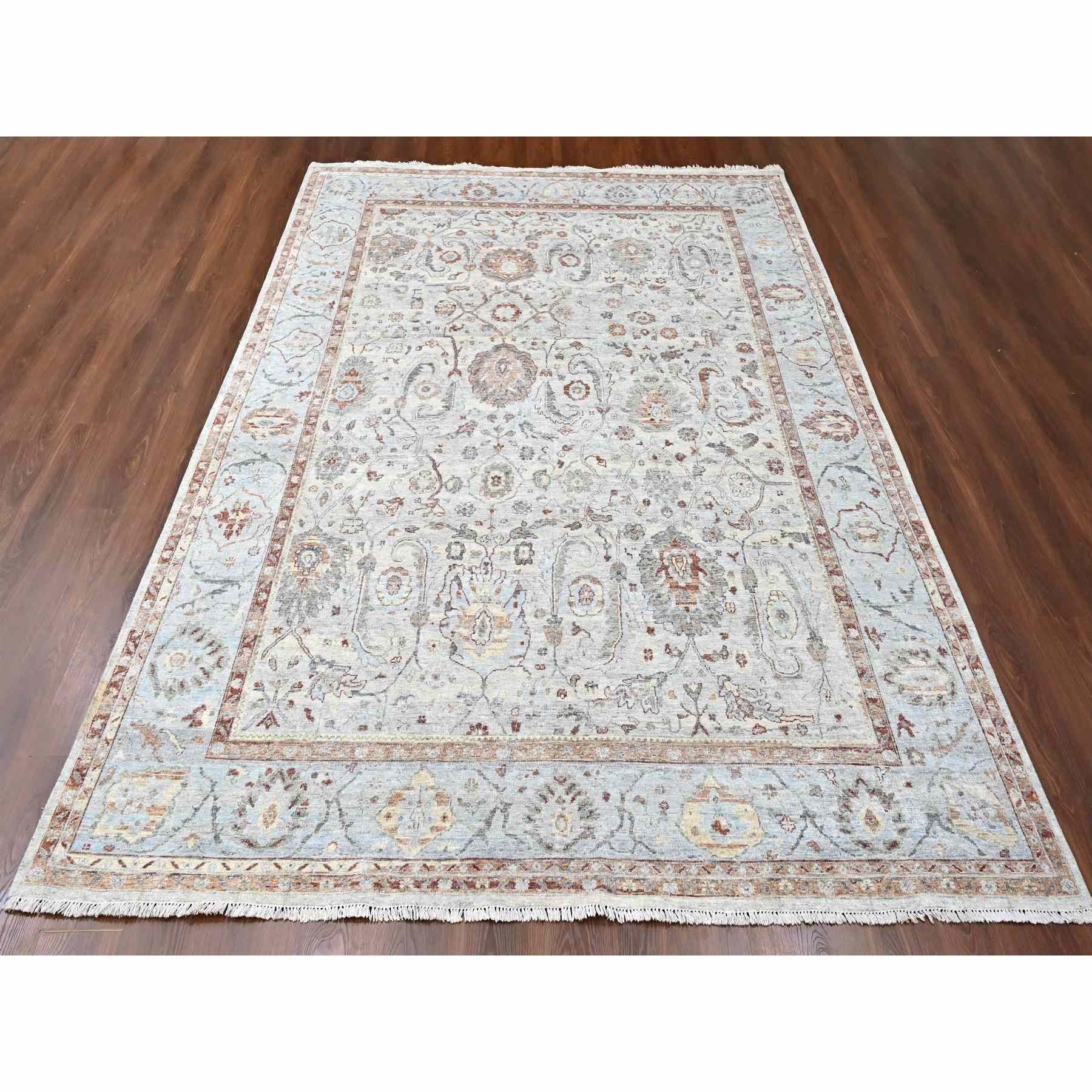 Oushak-And-Peshawar-Hand-Knotted-Rug-50765