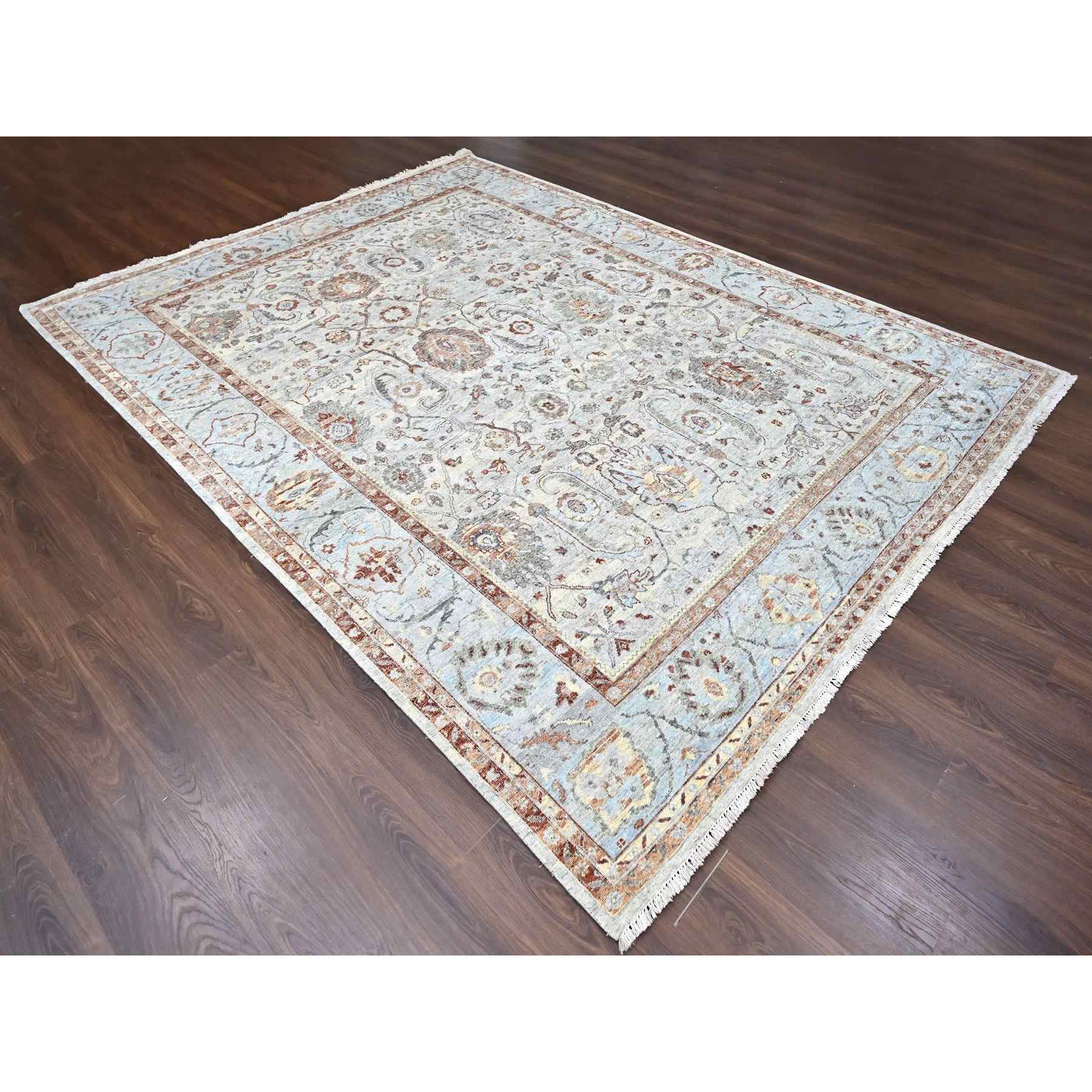 Oushak-And-Peshawar-Hand-Knotted-Rug-50765