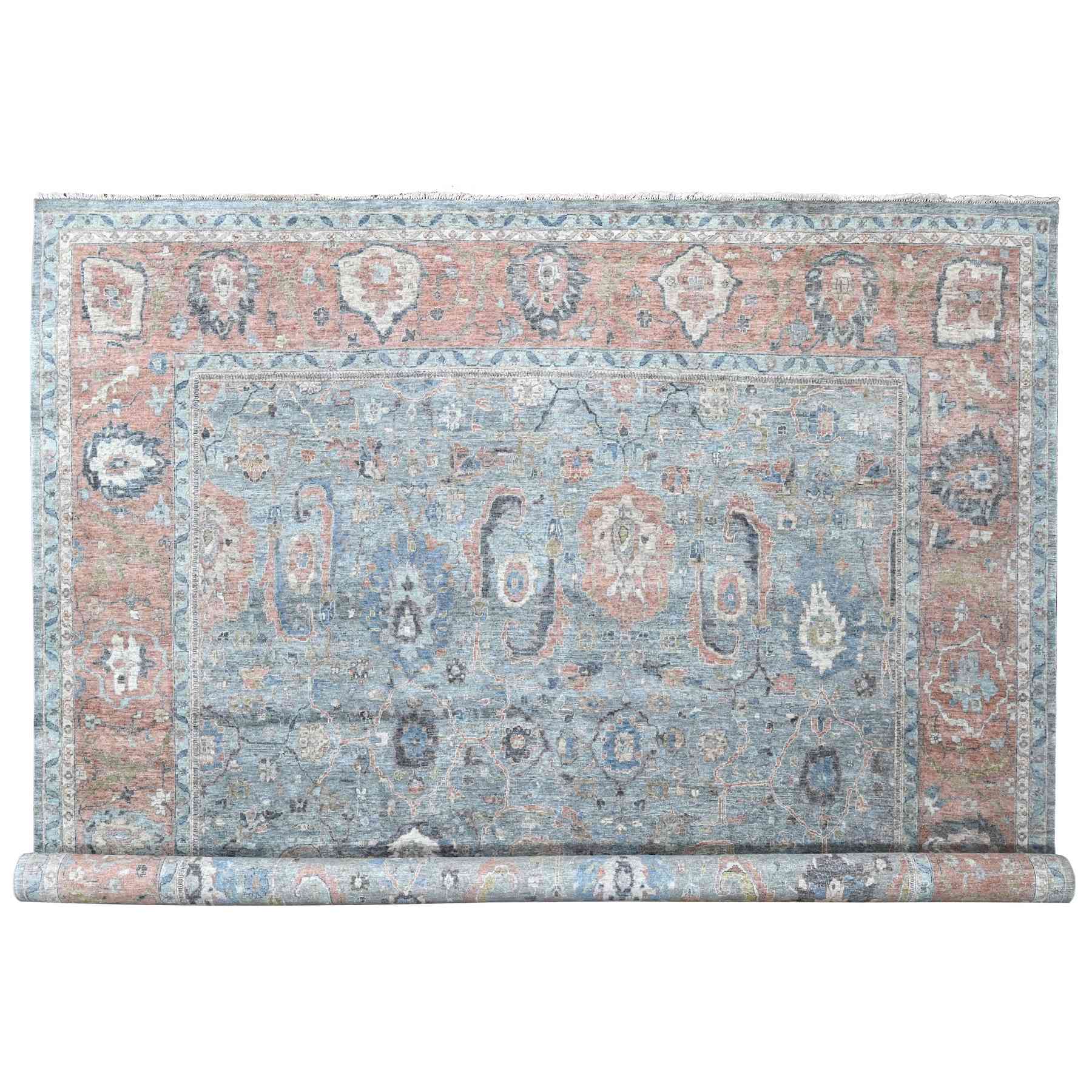 Oushak-And-Peshawar-Hand-Knotted-Rug-50775