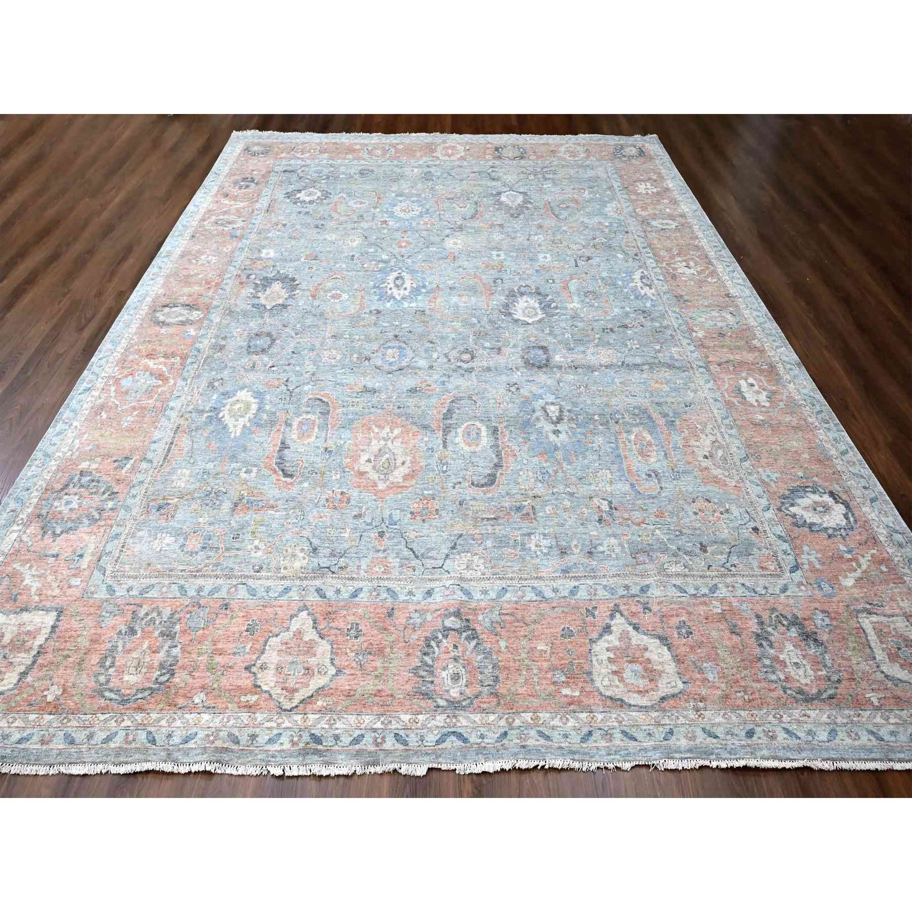 Oushak-And-Peshawar-Hand-Knotted-Rug-50775