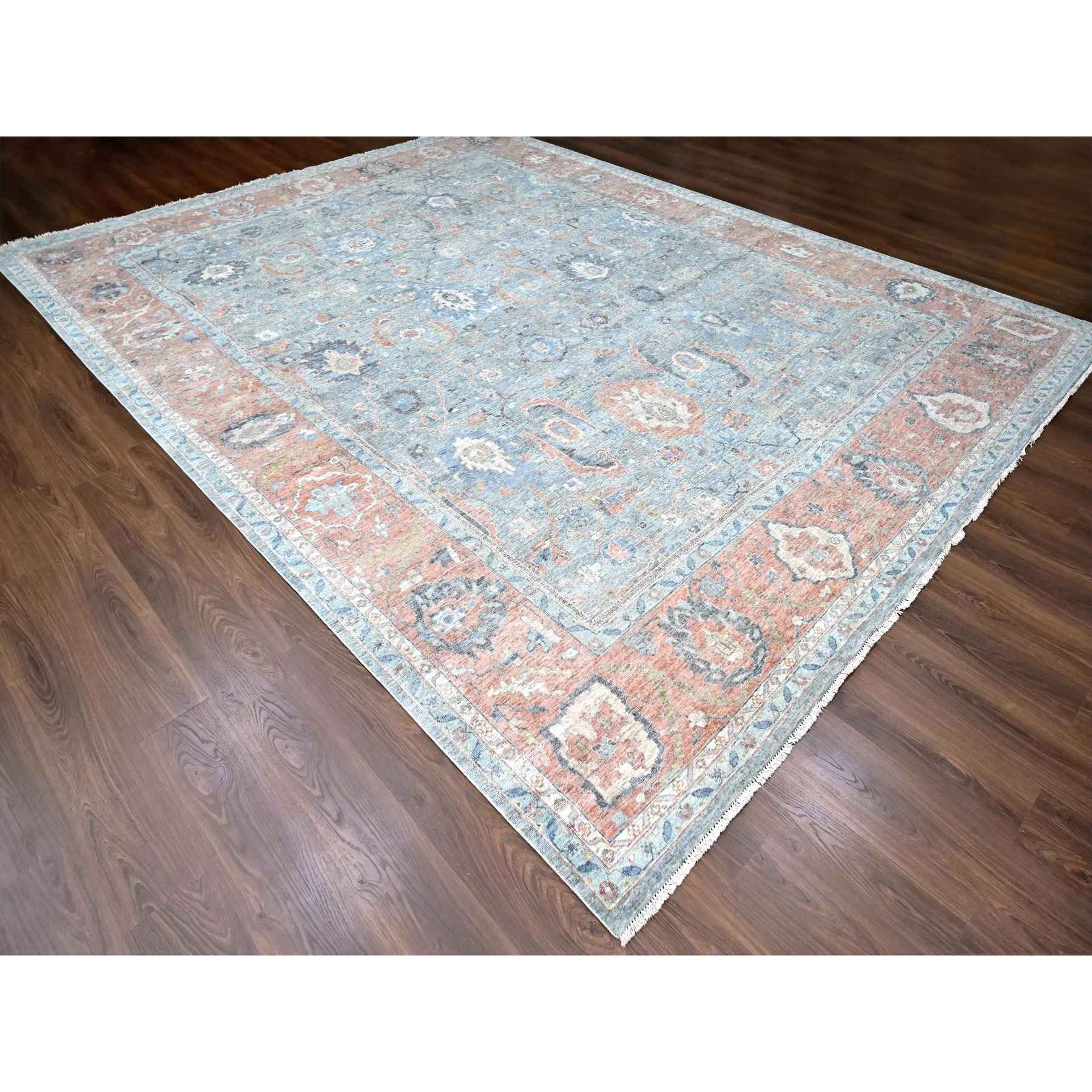 Oushak-And-Peshawar-Hand-Knotted-Rug-50775