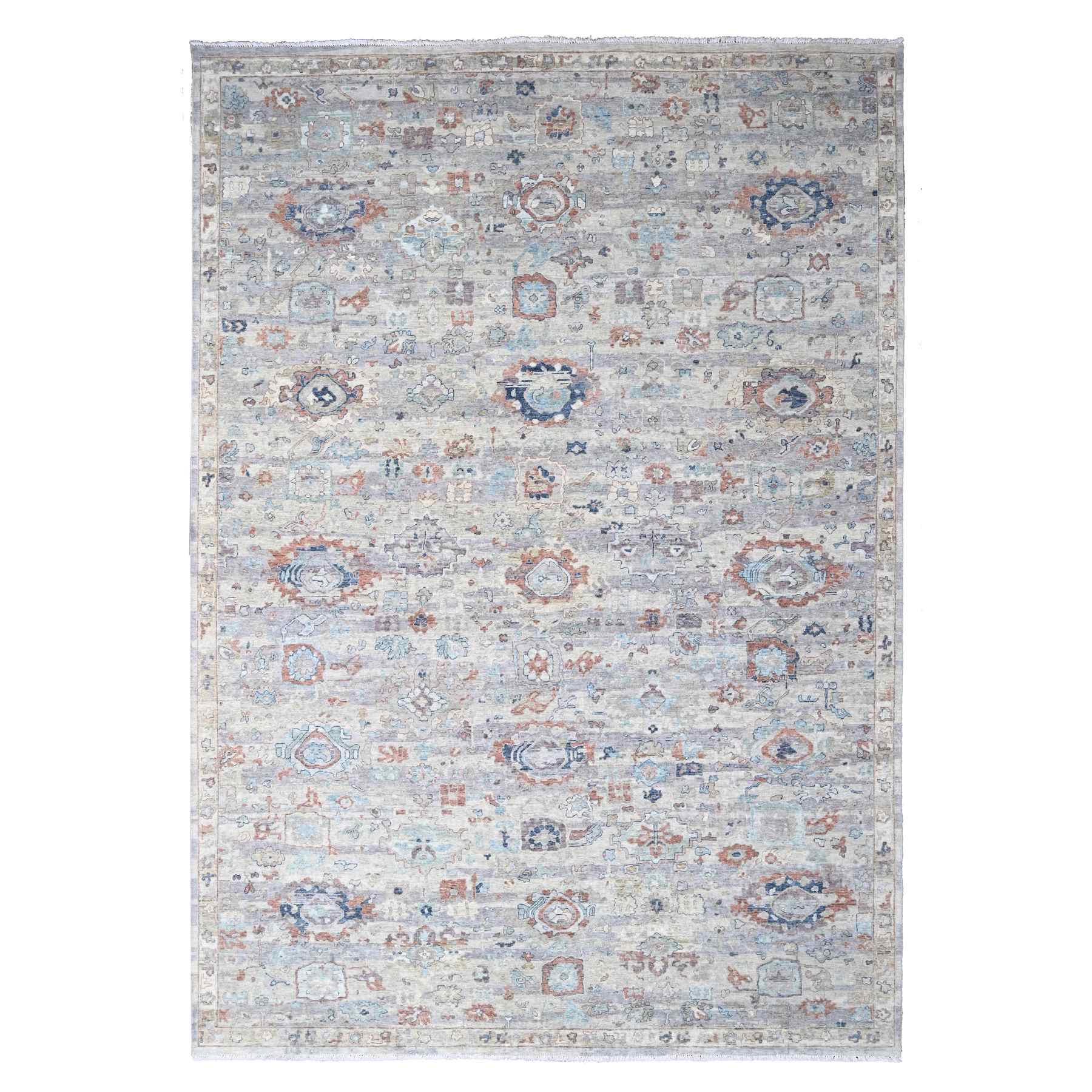 Oushak-And-Peshawar-Hand-Knotted-Rug-50790