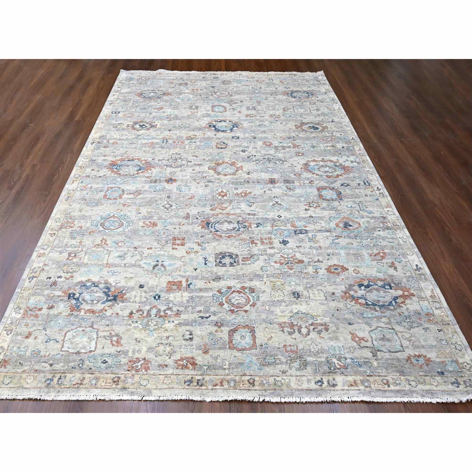 Oushak-And-Peshawar-Hand-Knotted-Rug-50790