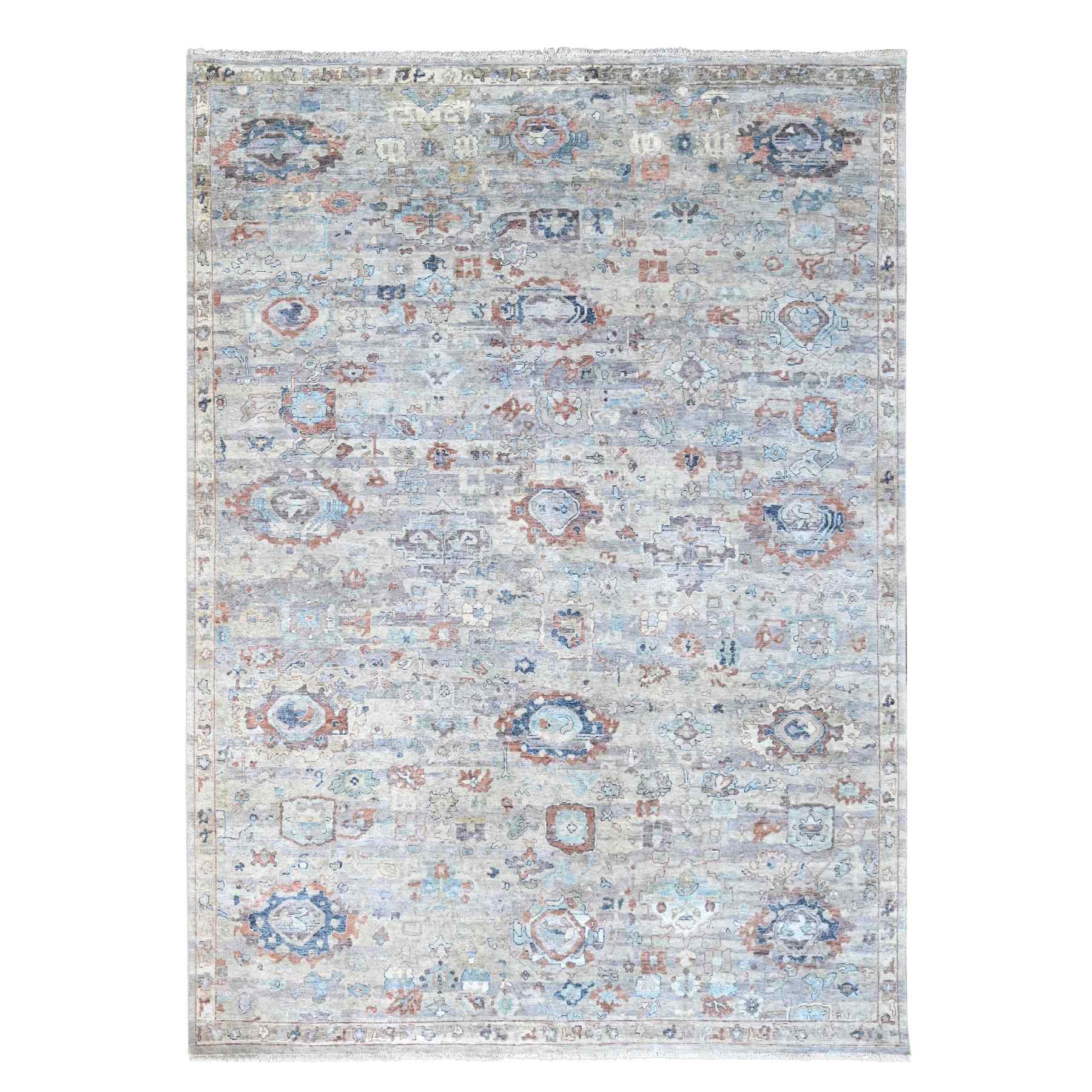 Oushak-And-Peshawar-Hand-Knotted-Rug-50795