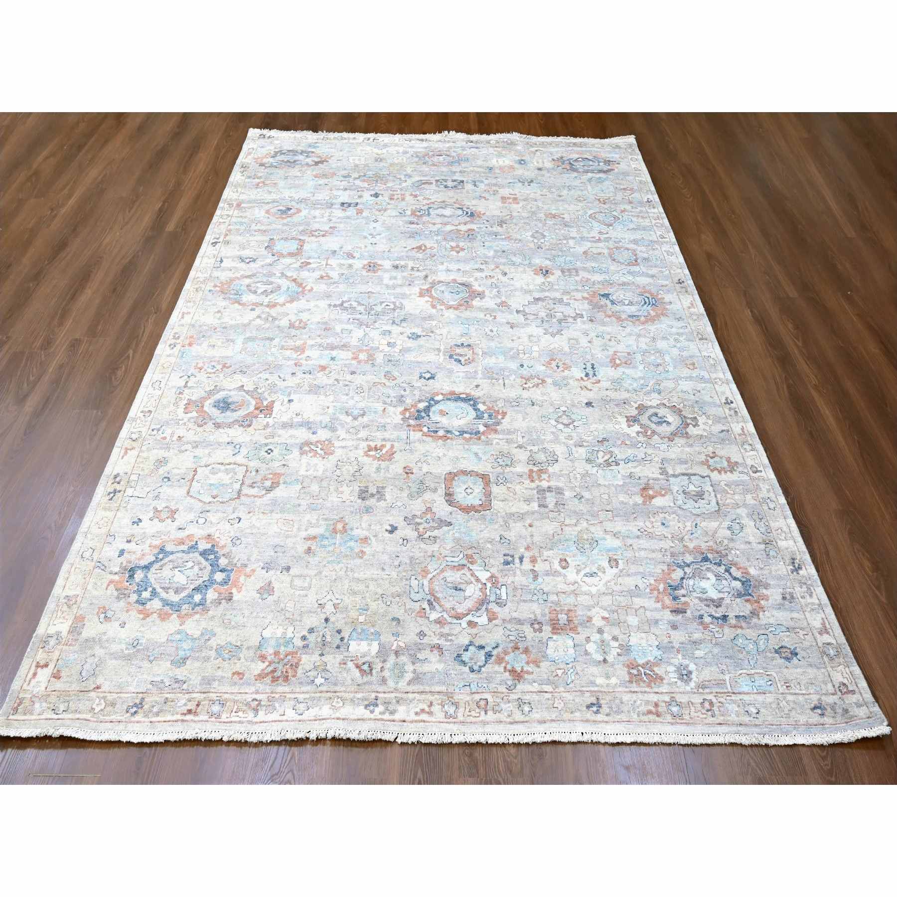 Oushak-And-Peshawar-Hand-Knotted-Rug-50795