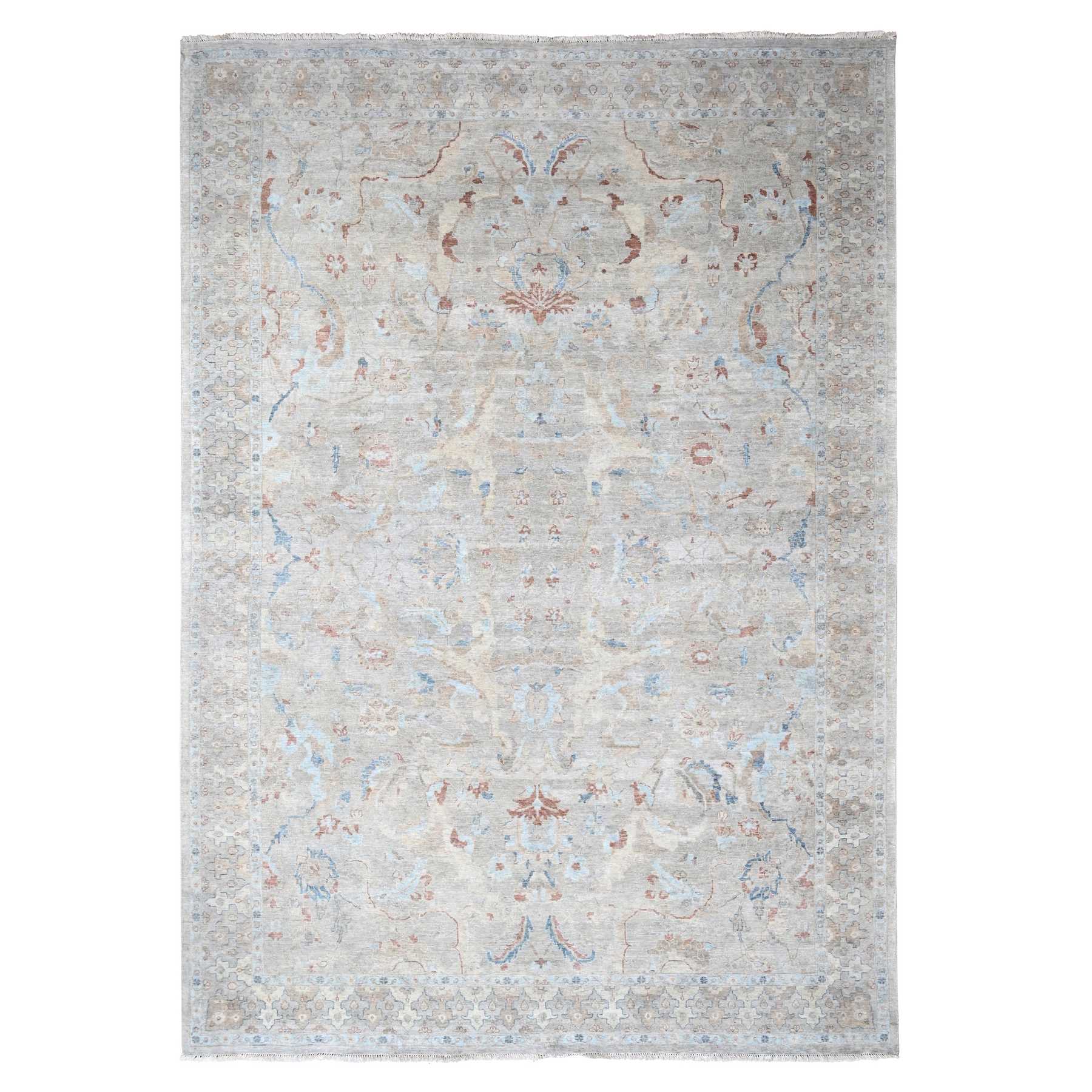 Oushak-And-Peshawar-Hand-Knotted-Rug-50815