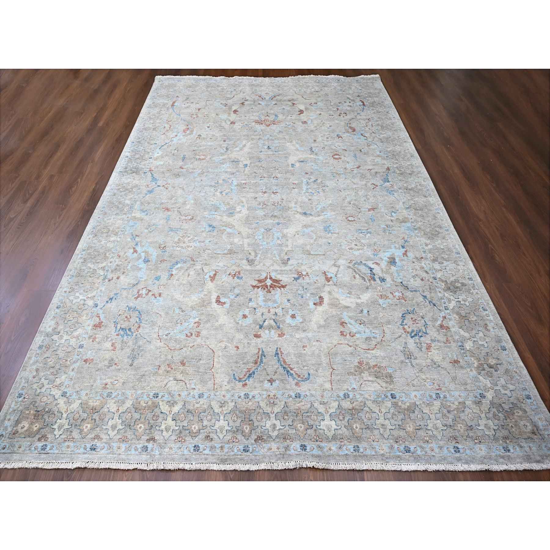 Oushak-And-Peshawar-Hand-Knotted-Rug-50815