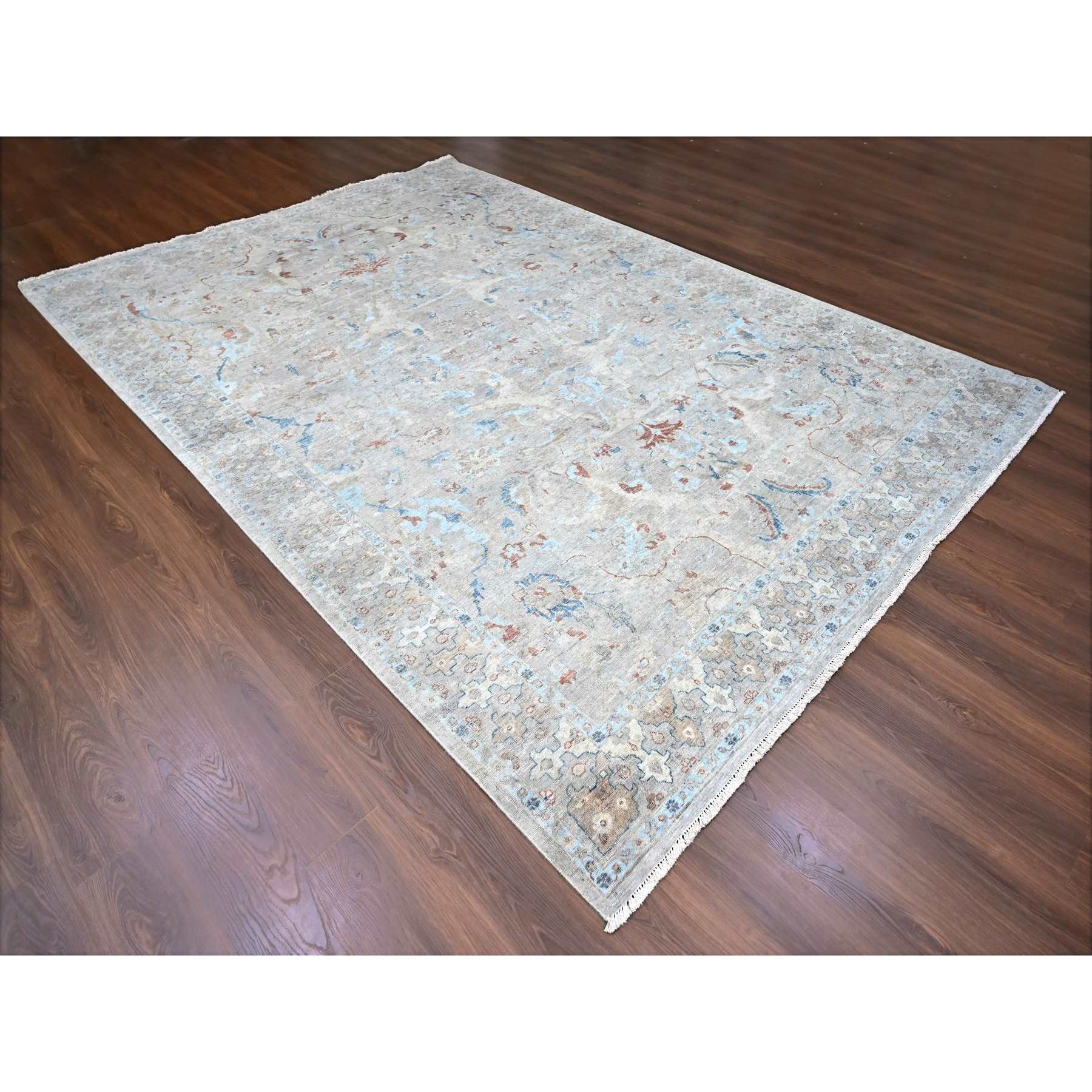 Oushak-And-Peshawar-Hand-Knotted-Rug-50815