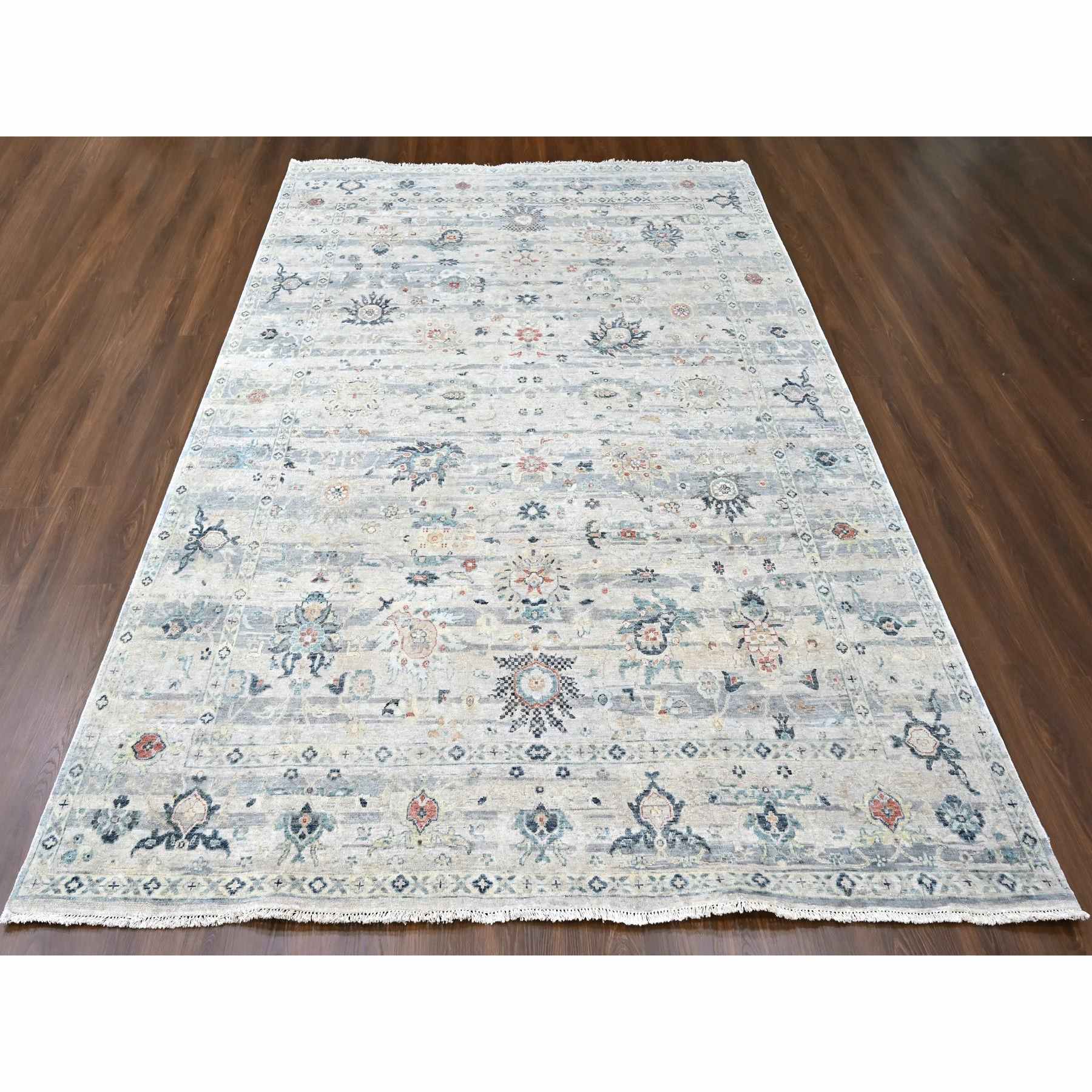 Oushak-And-Peshawar-Hand-Knotted-Rug-50820