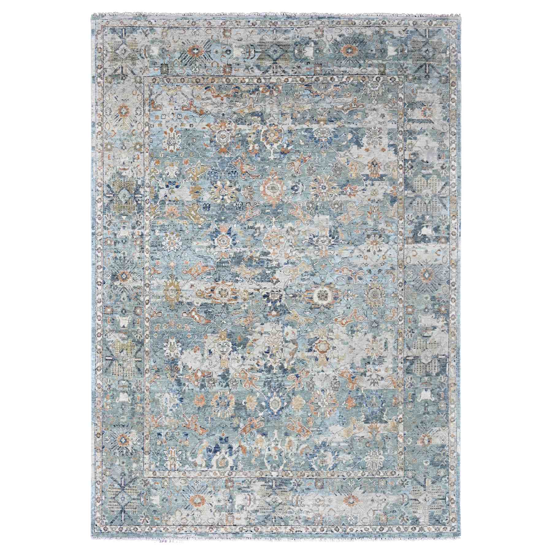 Oushak-And-Peshawar-Hand-Knotted-Rug-50830