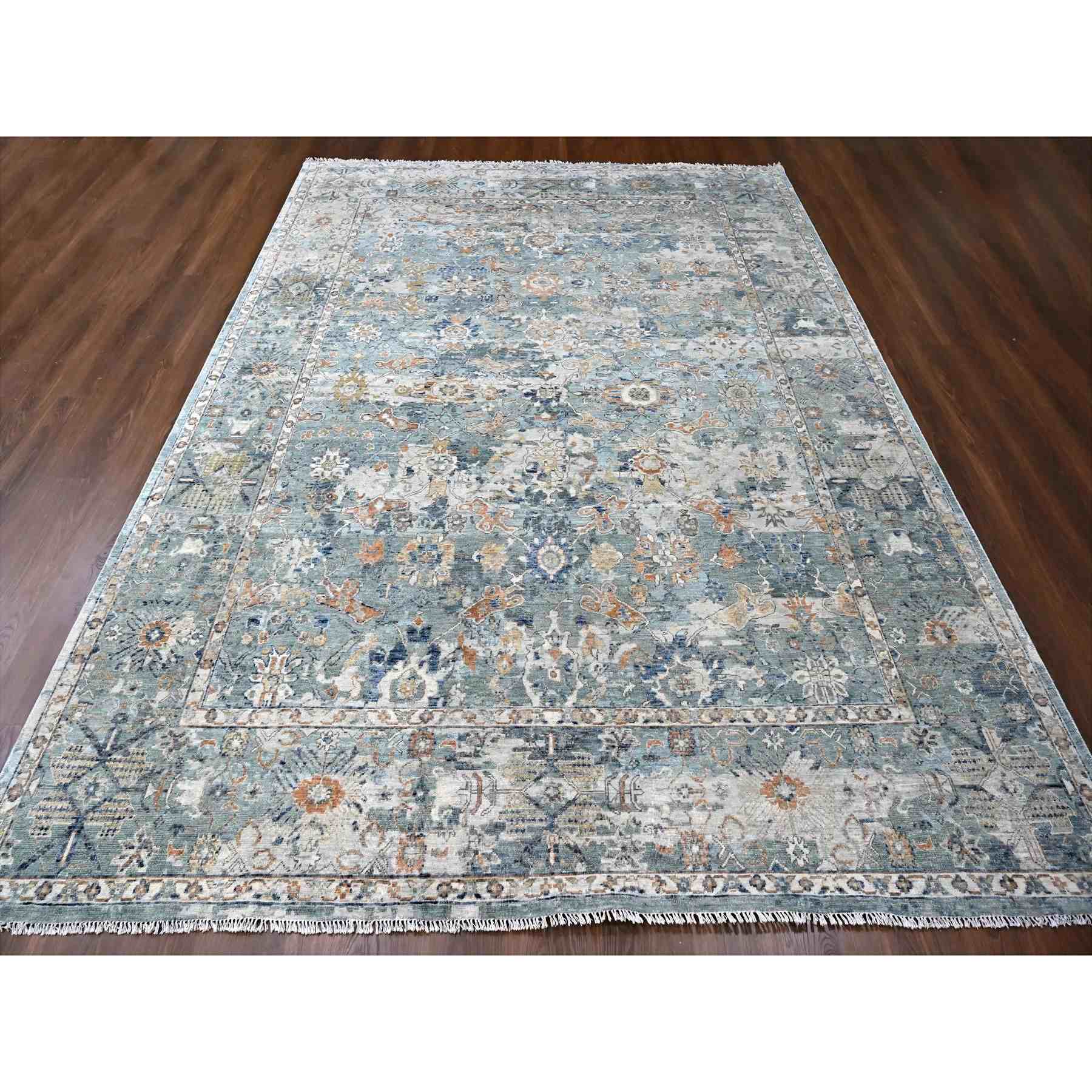 Oushak-And-Peshawar-Hand-Knotted-Rug-50830