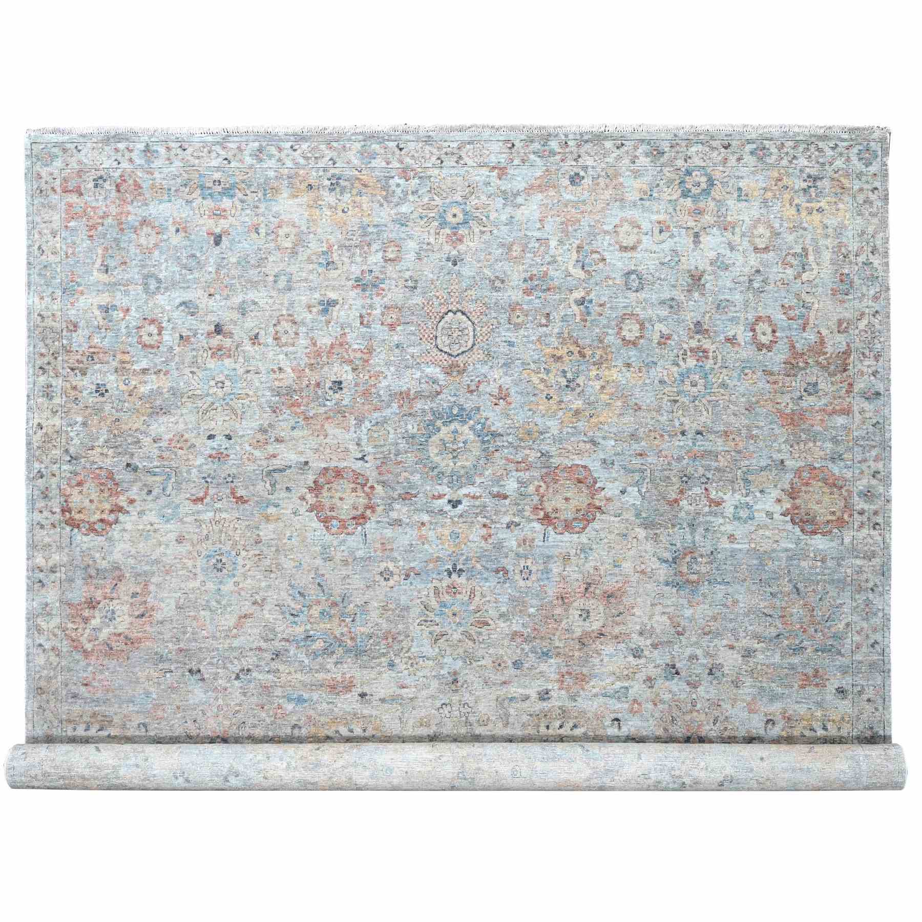 Oushak-And-Peshawar-Hand-Knotted-Rug-50835