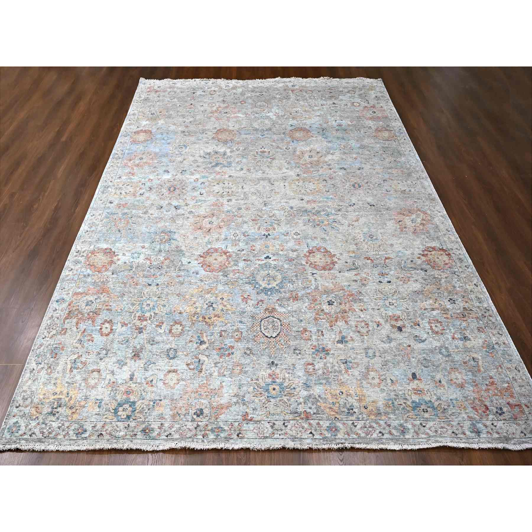 Oushak-And-Peshawar-Hand-Knotted-Rug-50835