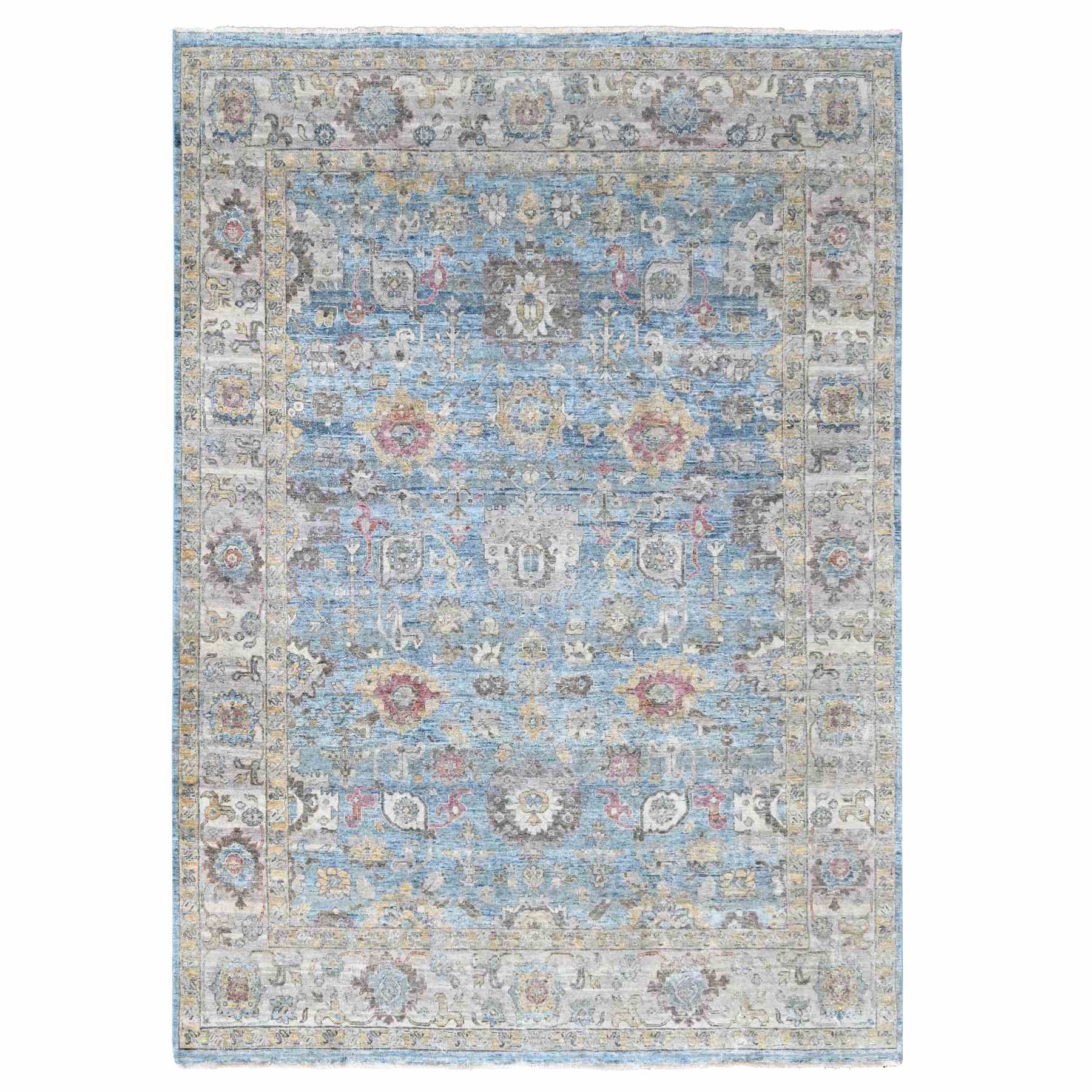 Oushak-And-Peshawar-Hand-Knotted-Rug-50855