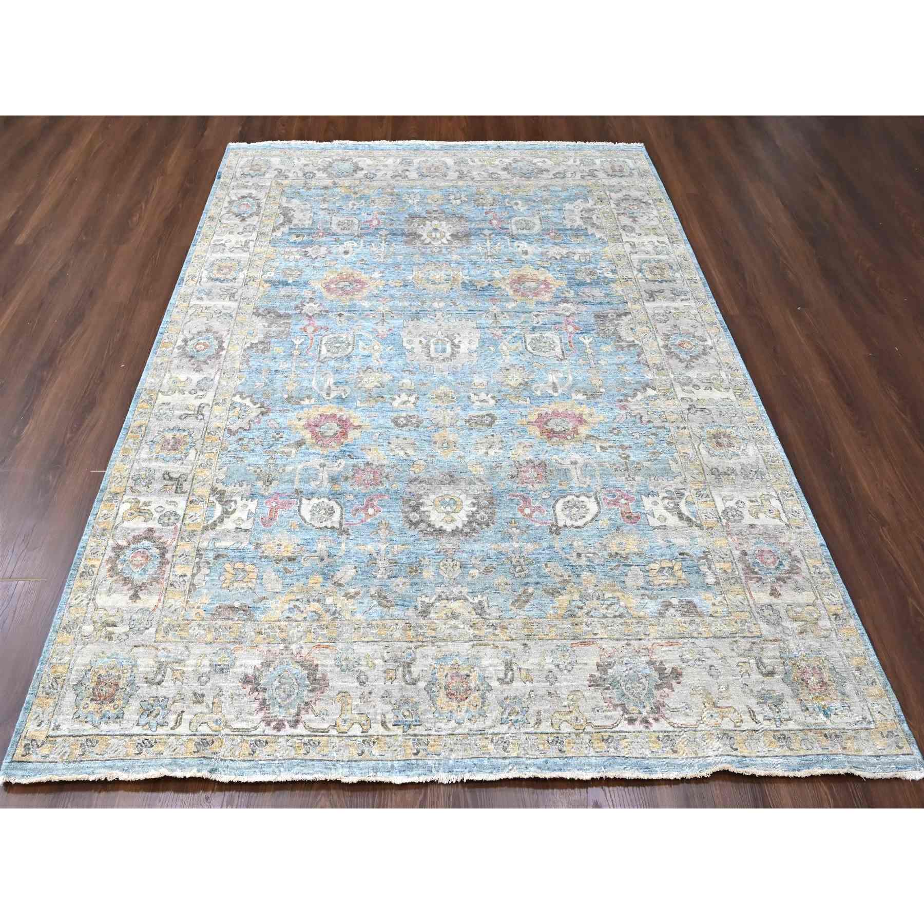 Oushak-And-Peshawar-Hand-Knotted-Rug-50855