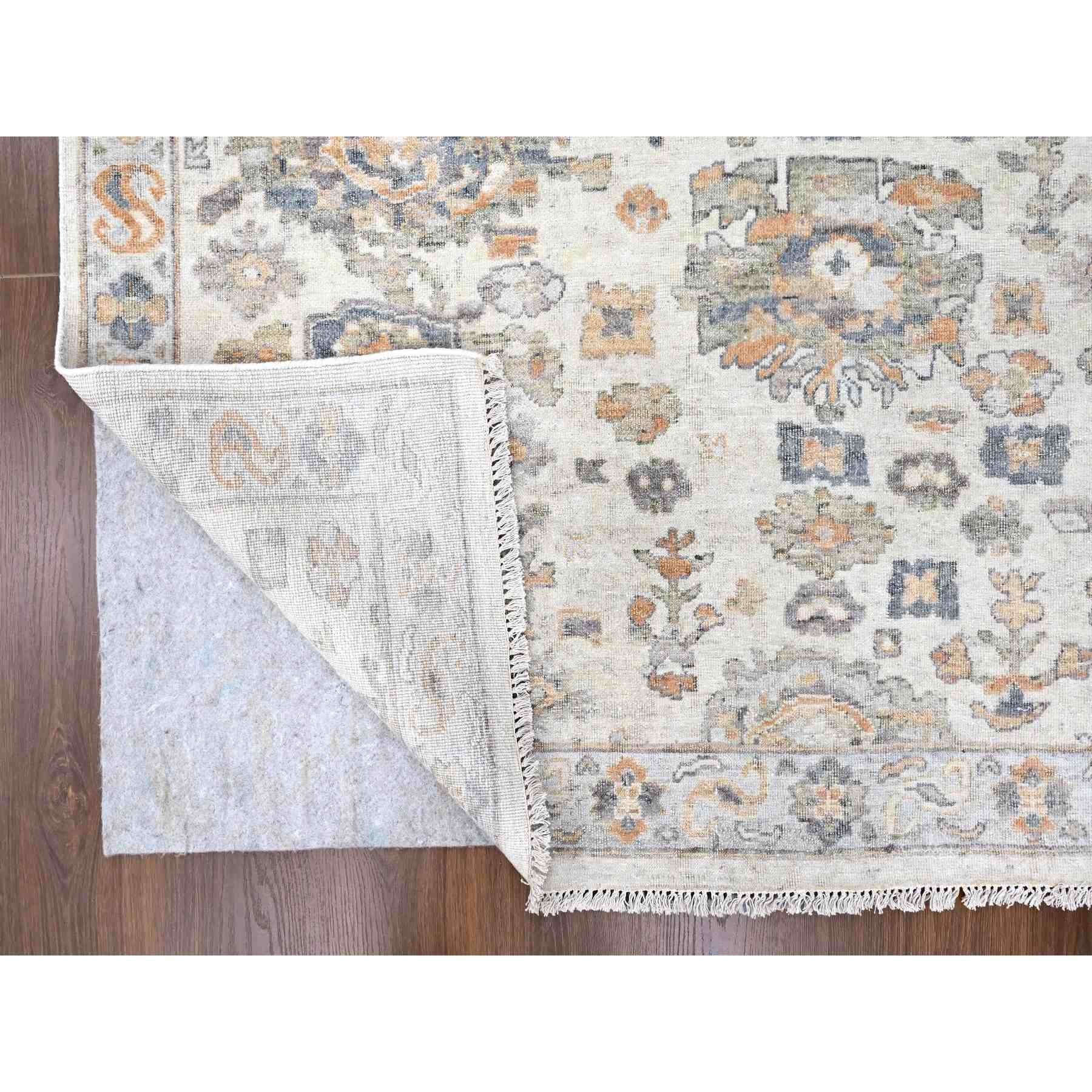 Oushak-And-Peshawar-Hand-Knotted-Rug-51075