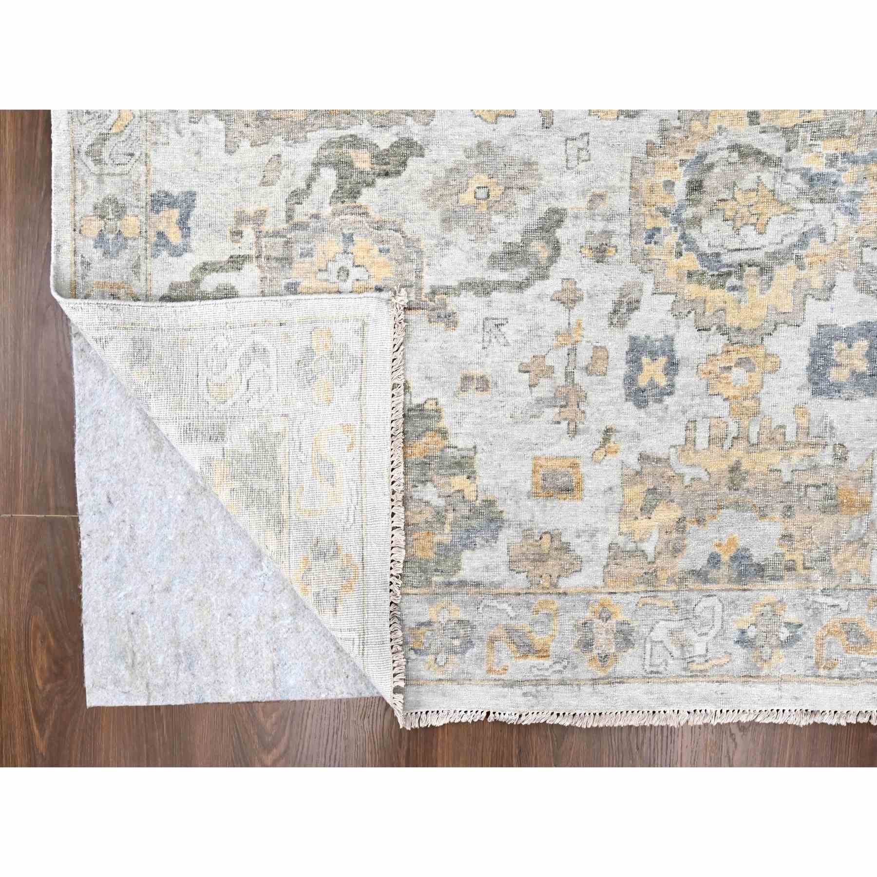 Oushak-And-Peshawar-Hand-Knotted-Rug-51085