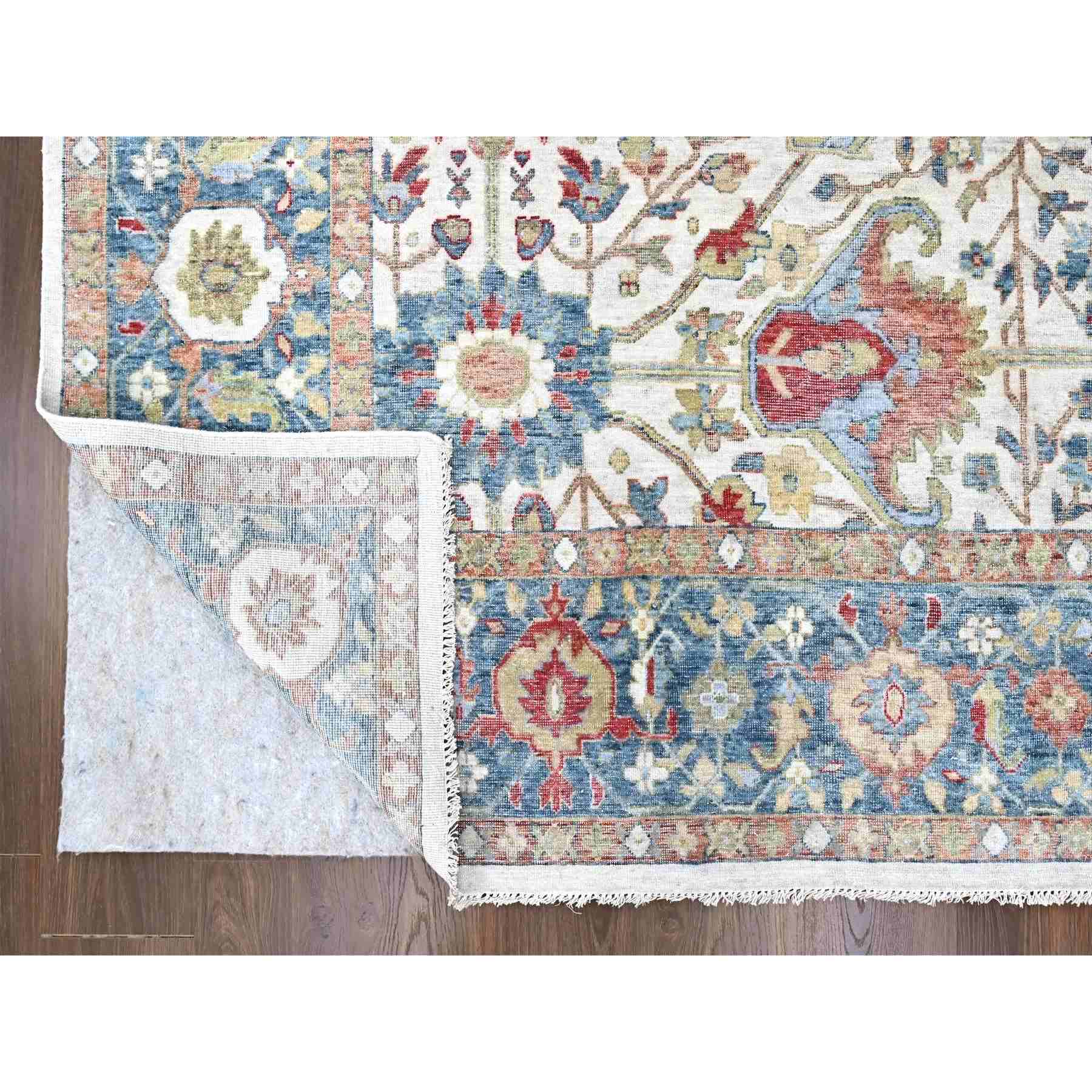 Oushak-And-Peshawar-Hand-Knotted-Rug-51105