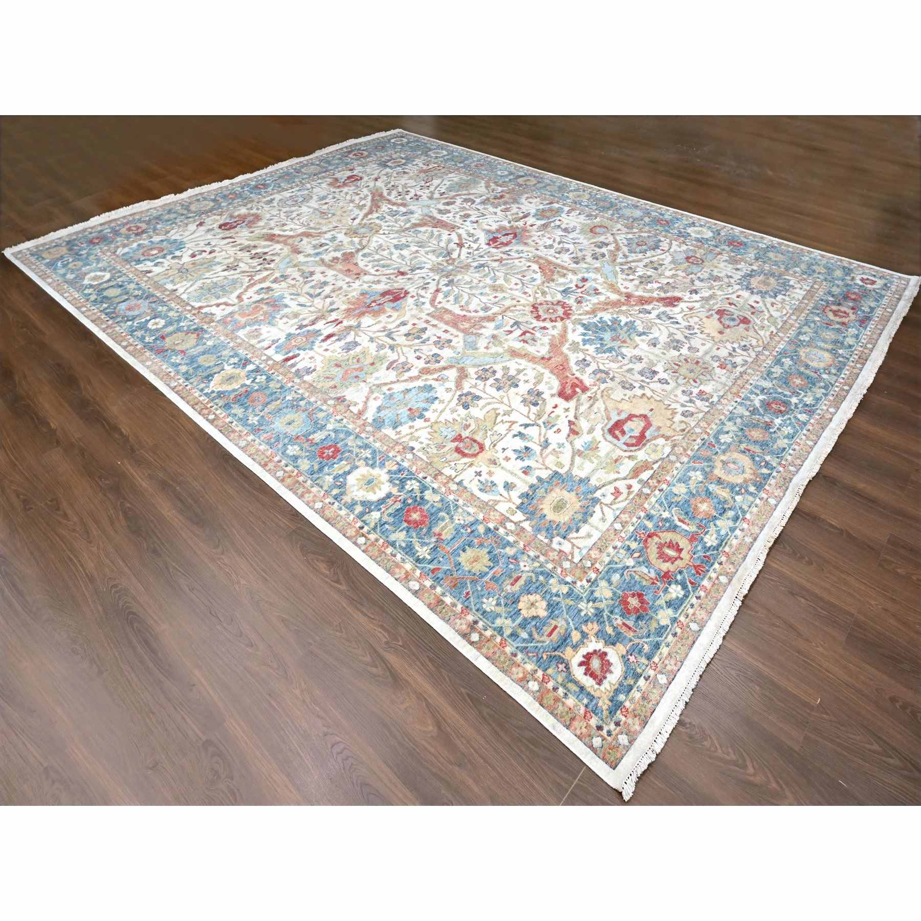 Oushak-And-Peshawar-Hand-Knotted-Rug-51110