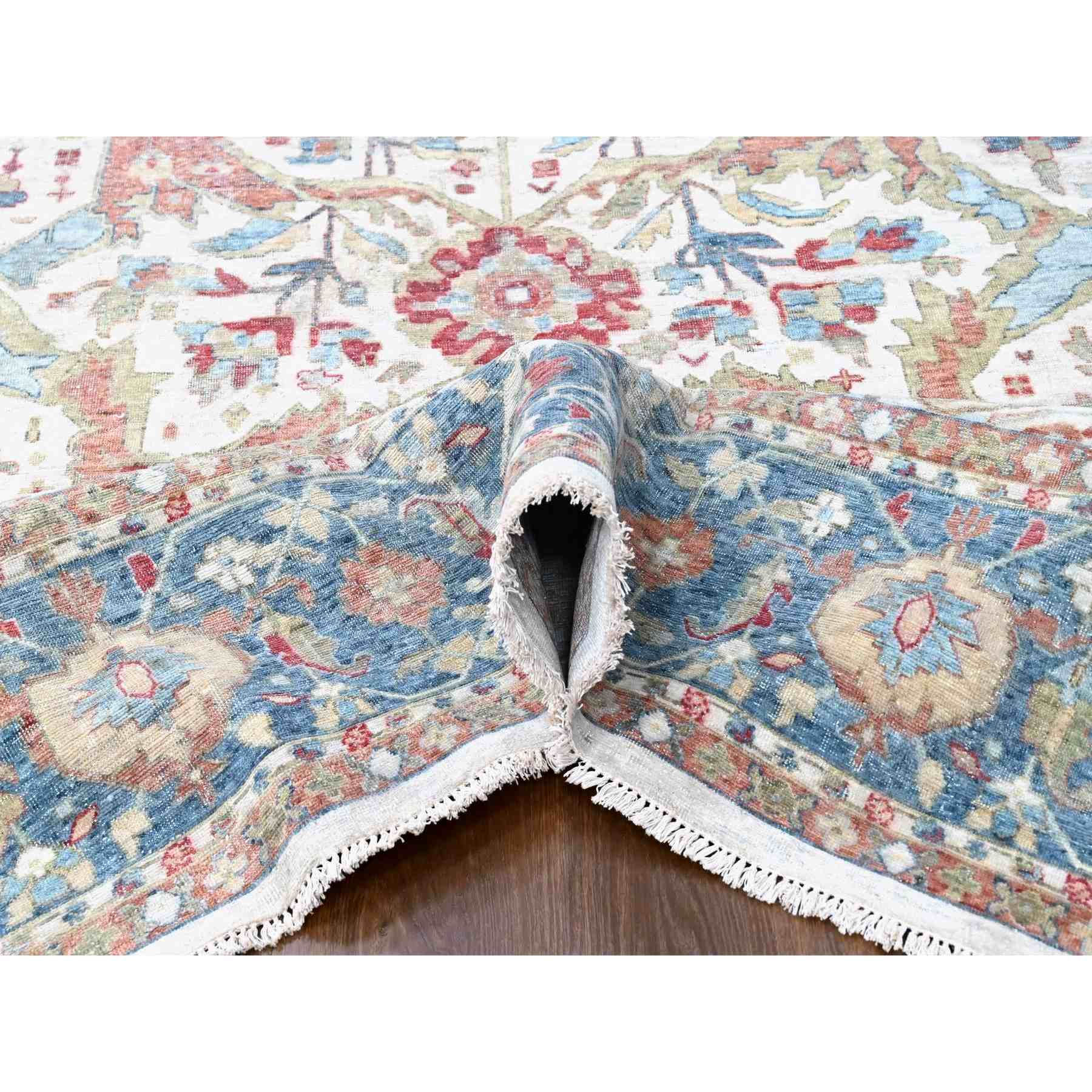 Oushak-And-Peshawar-Hand-Knotted-Rug-51110